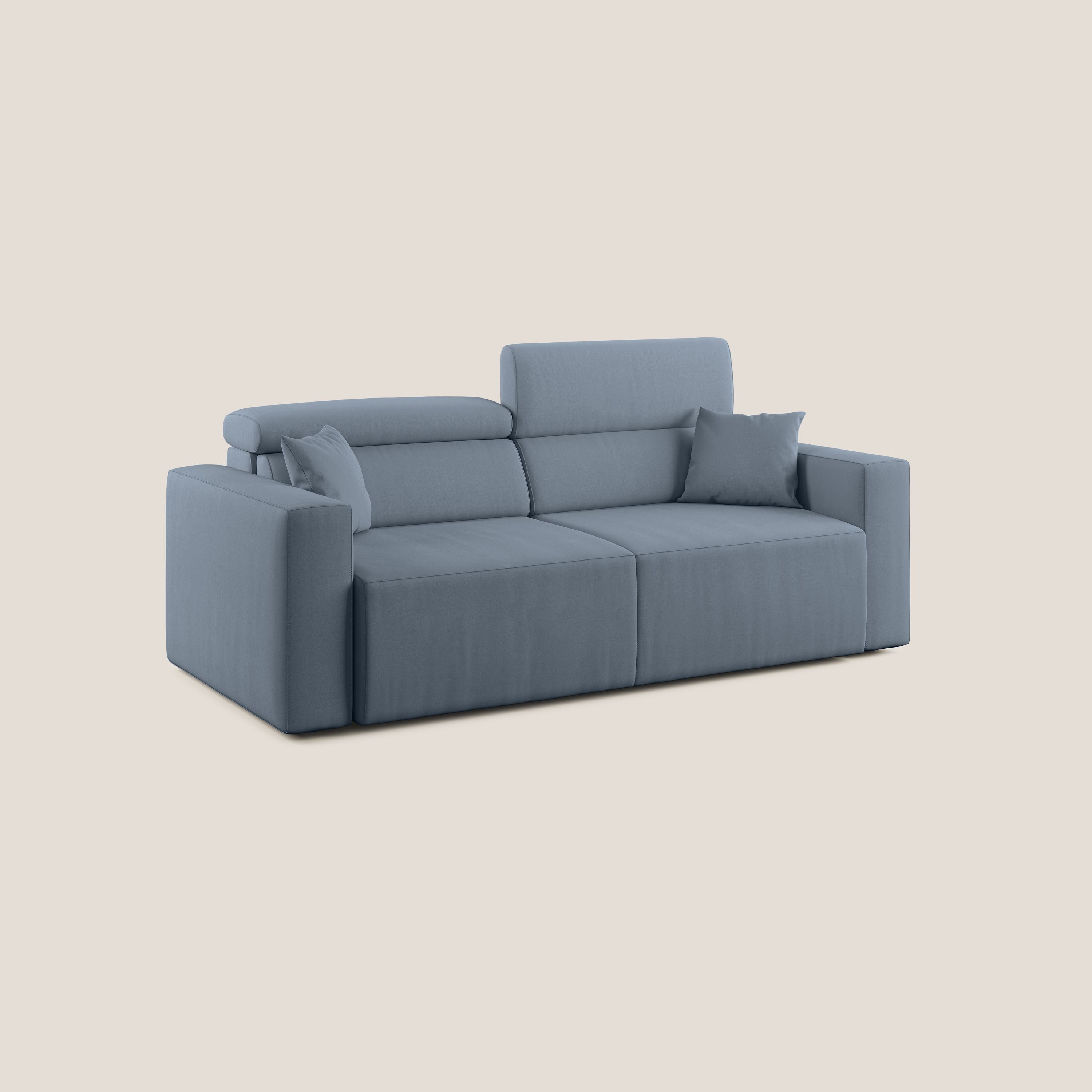 Orwell divano con seduta estraibile in microfibra smacchiabile T11 carta da zucchero - divani.store