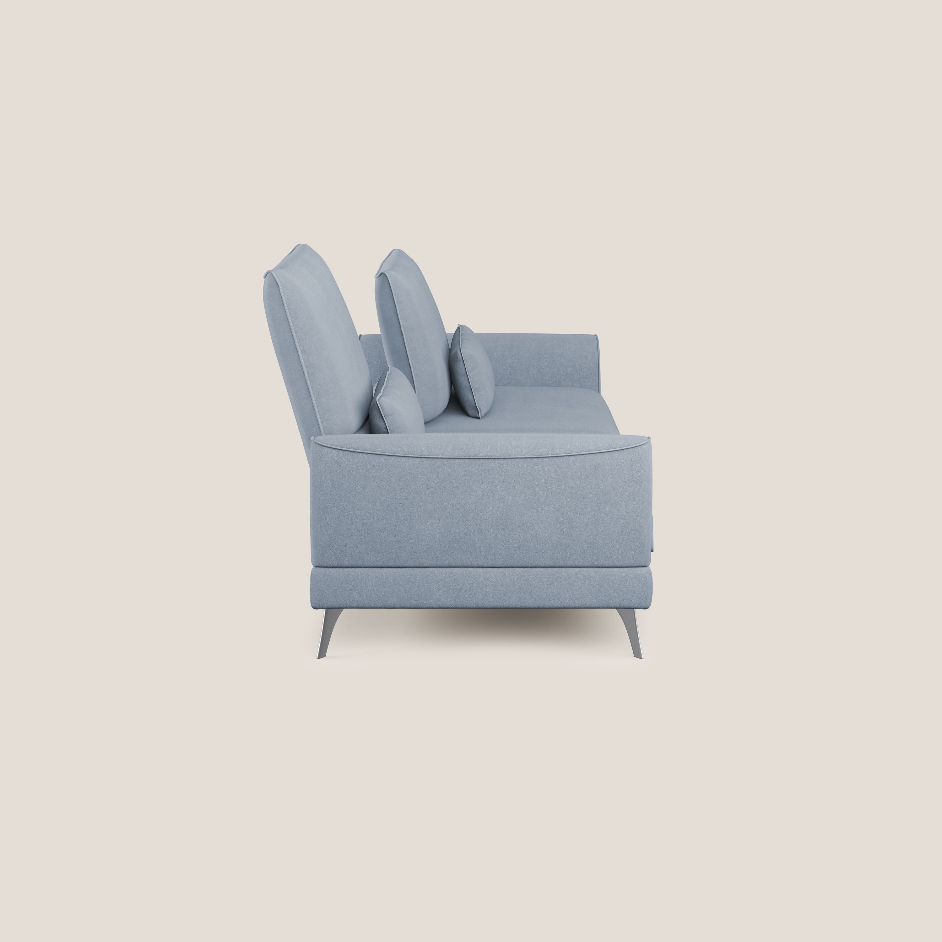 Tommy Divano relax con schienali traslanti in microfibra smacchiabile T11 carta da zucchero - divani.store