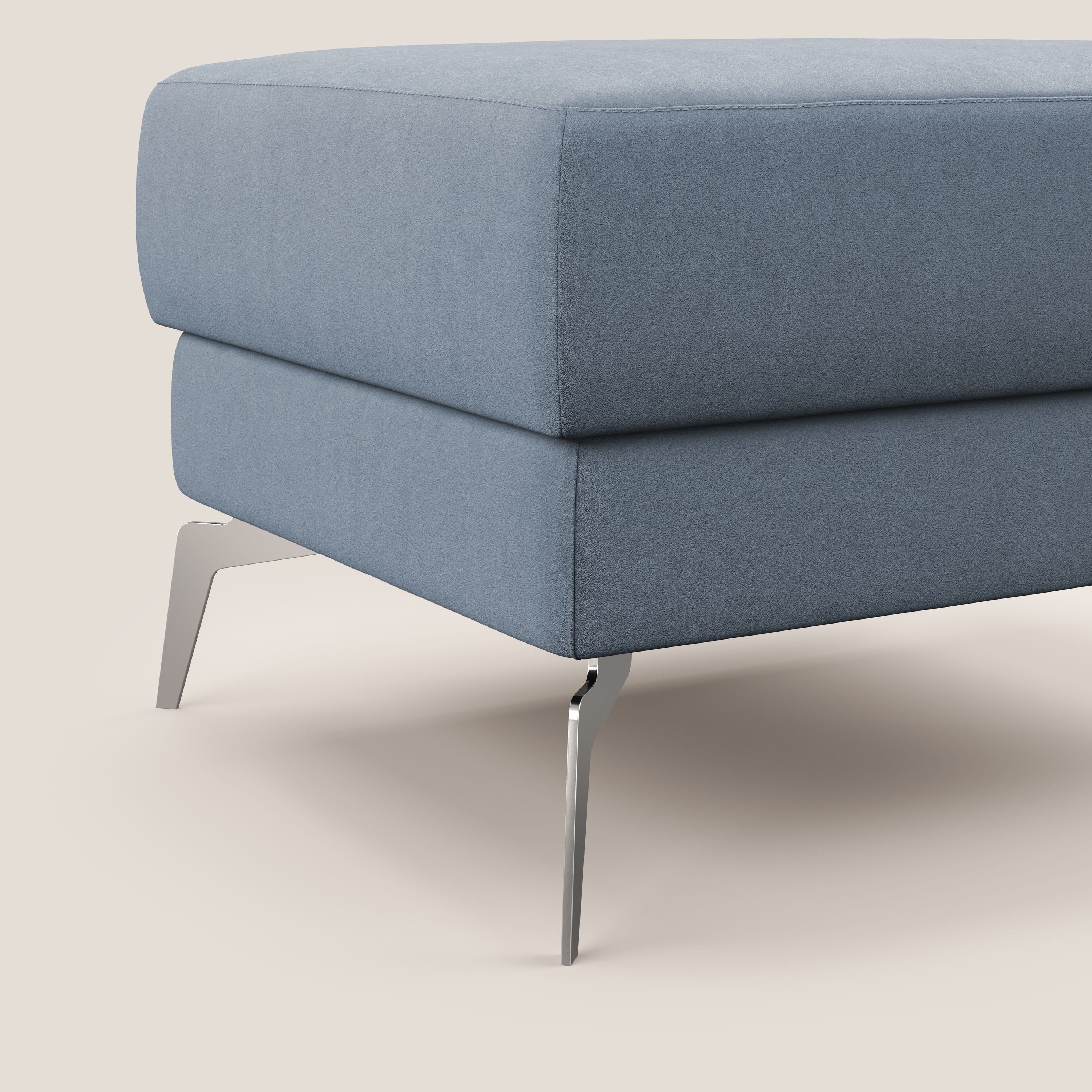 Star Pouf con piedini alti in microfibra impermeabile T11 carta da zucchero - divani.store