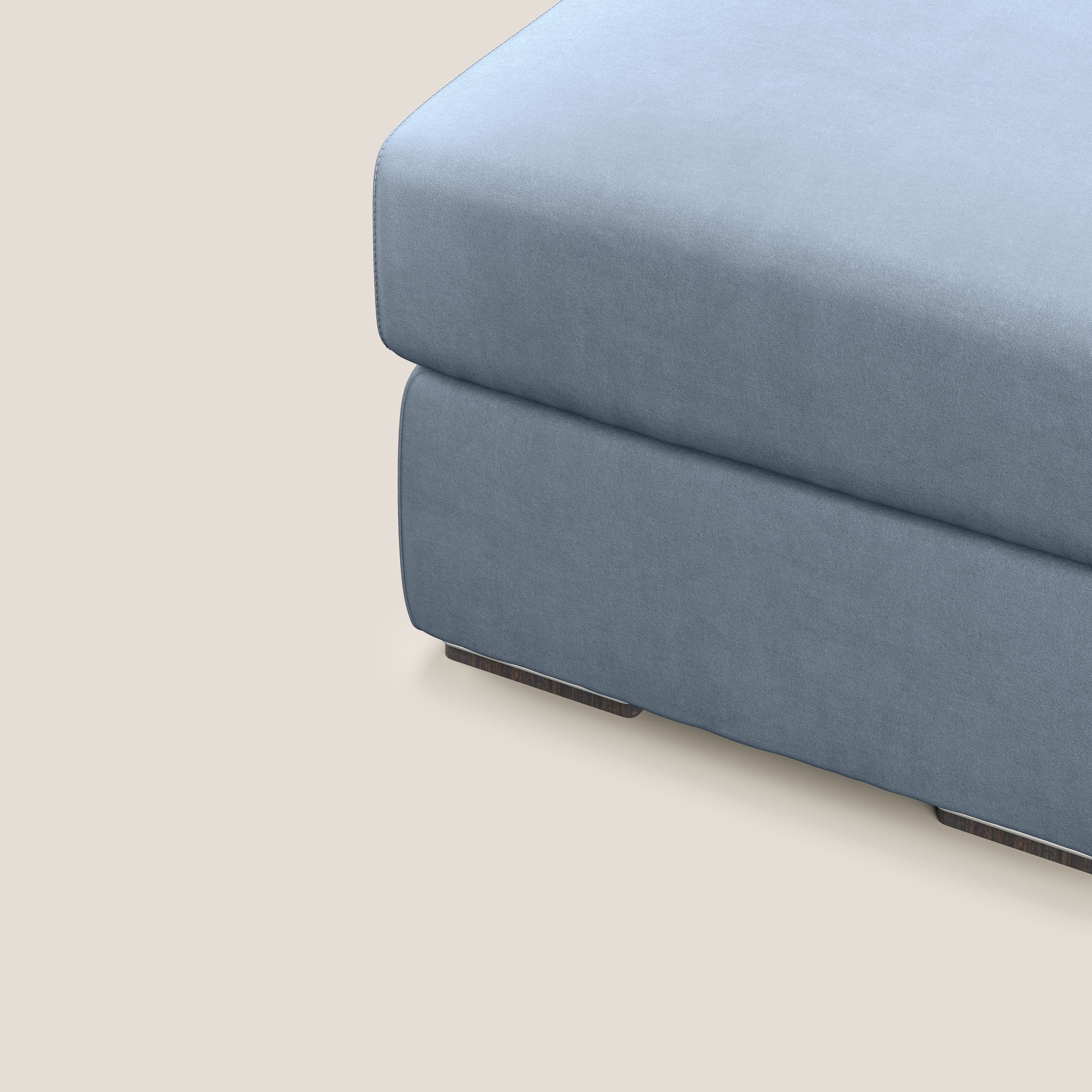 Sun pouf apribile contenitore in microfibra smacchiabile T11 carta da zucchero - divani.store