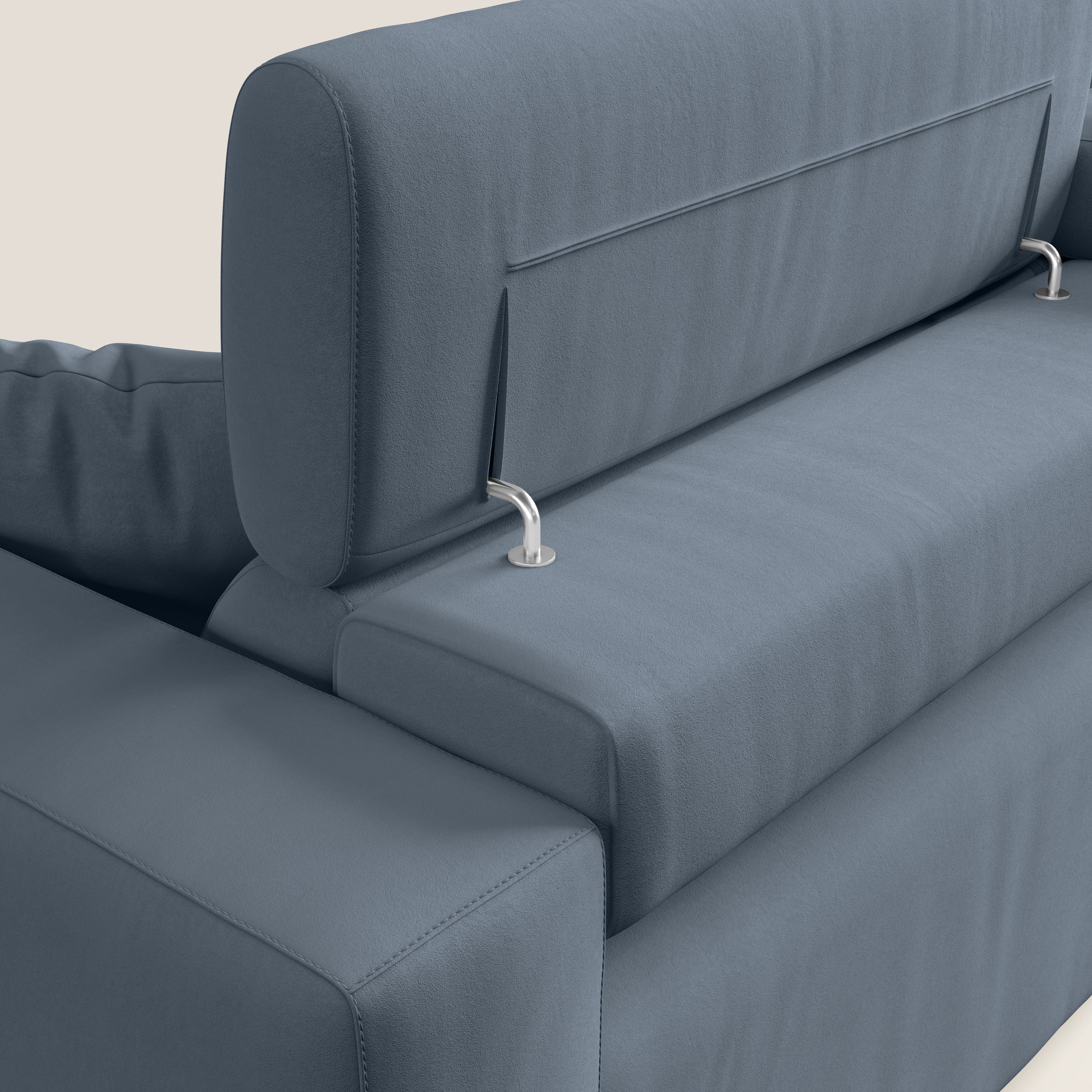 Orwell divano con seduta estraibile in microfibra smacchiabile T11 carta da zucchero - divani.store