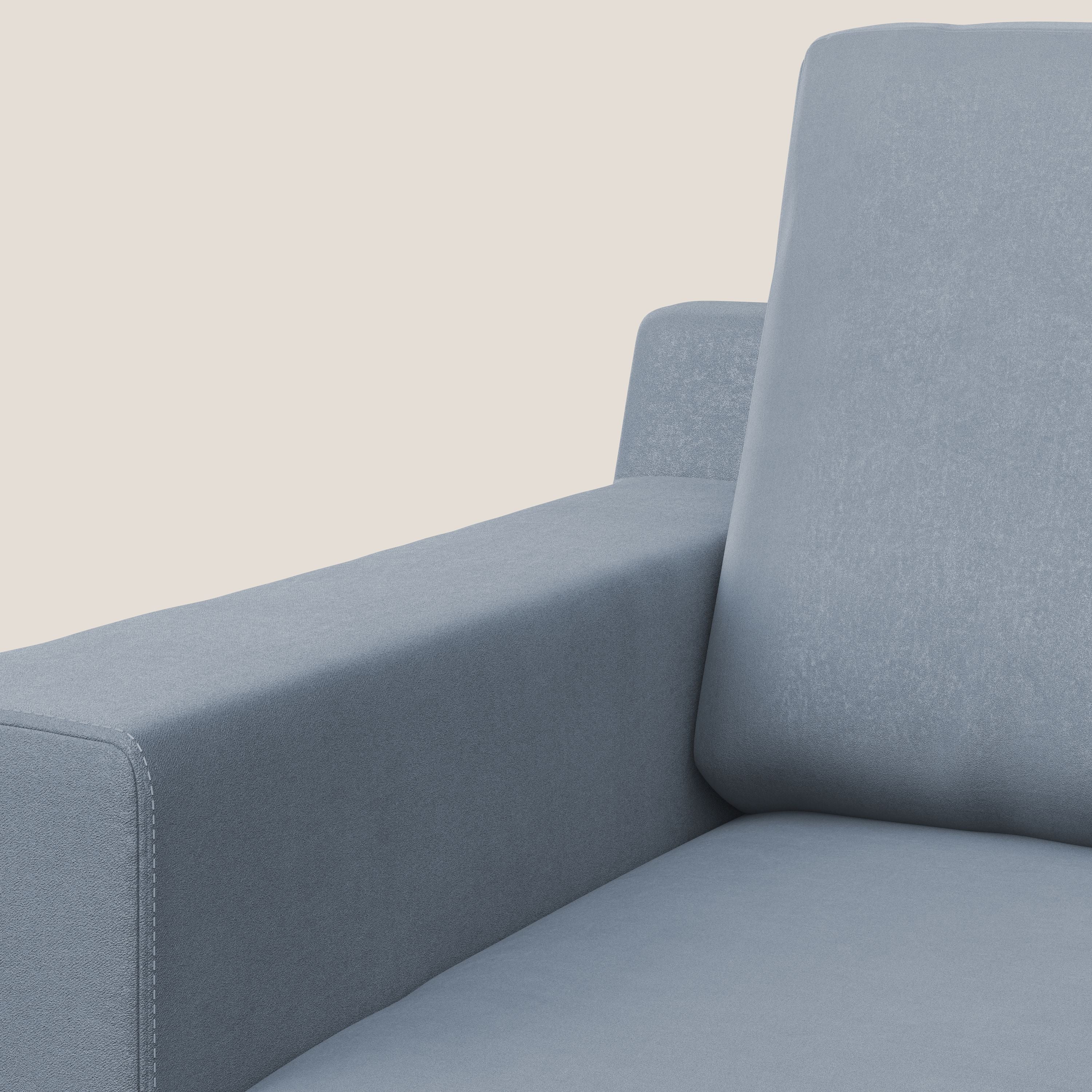 Prestige poltroncina moderna in microfibra smacchiabile T11 carta da zucchero - divani.store