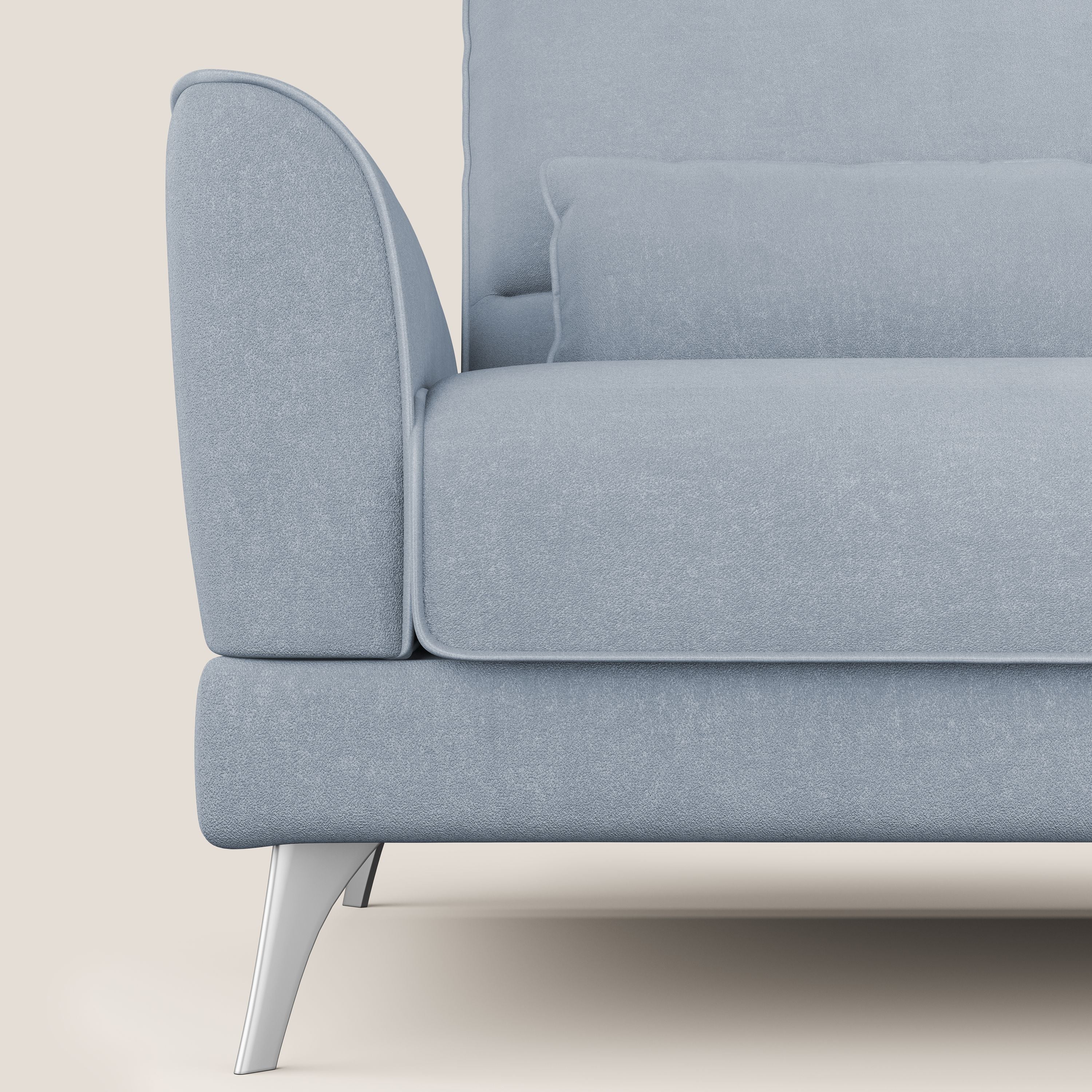 Tommy Divano relax con schienali traslanti in microfibra smacchiabile T11 carta da zucchero - divani.store