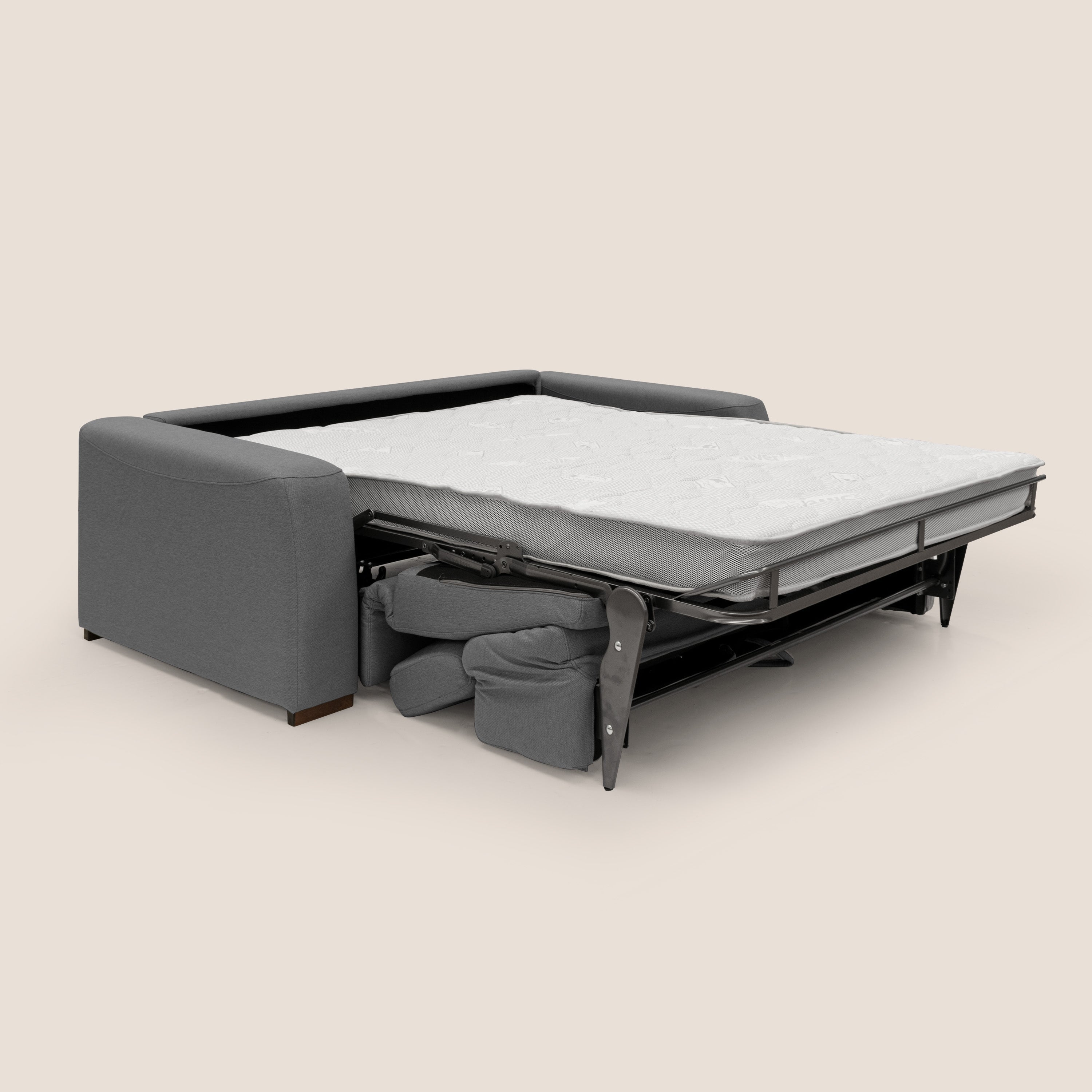 Poseidon divano letto + relax elettrico in tessuto smacchiabile impermeabile T05 antracite - divani.store