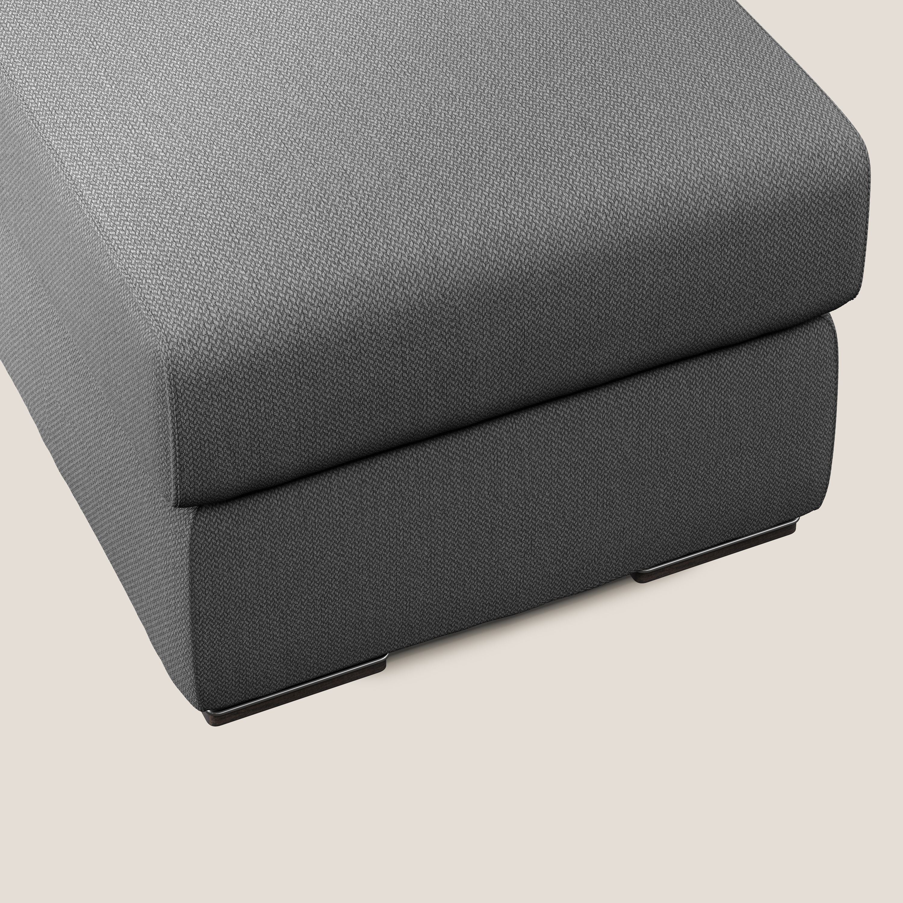 Sun pouf apribile contenitore in tessuto smacchiabile ad acqua T05 antracite - divani.store