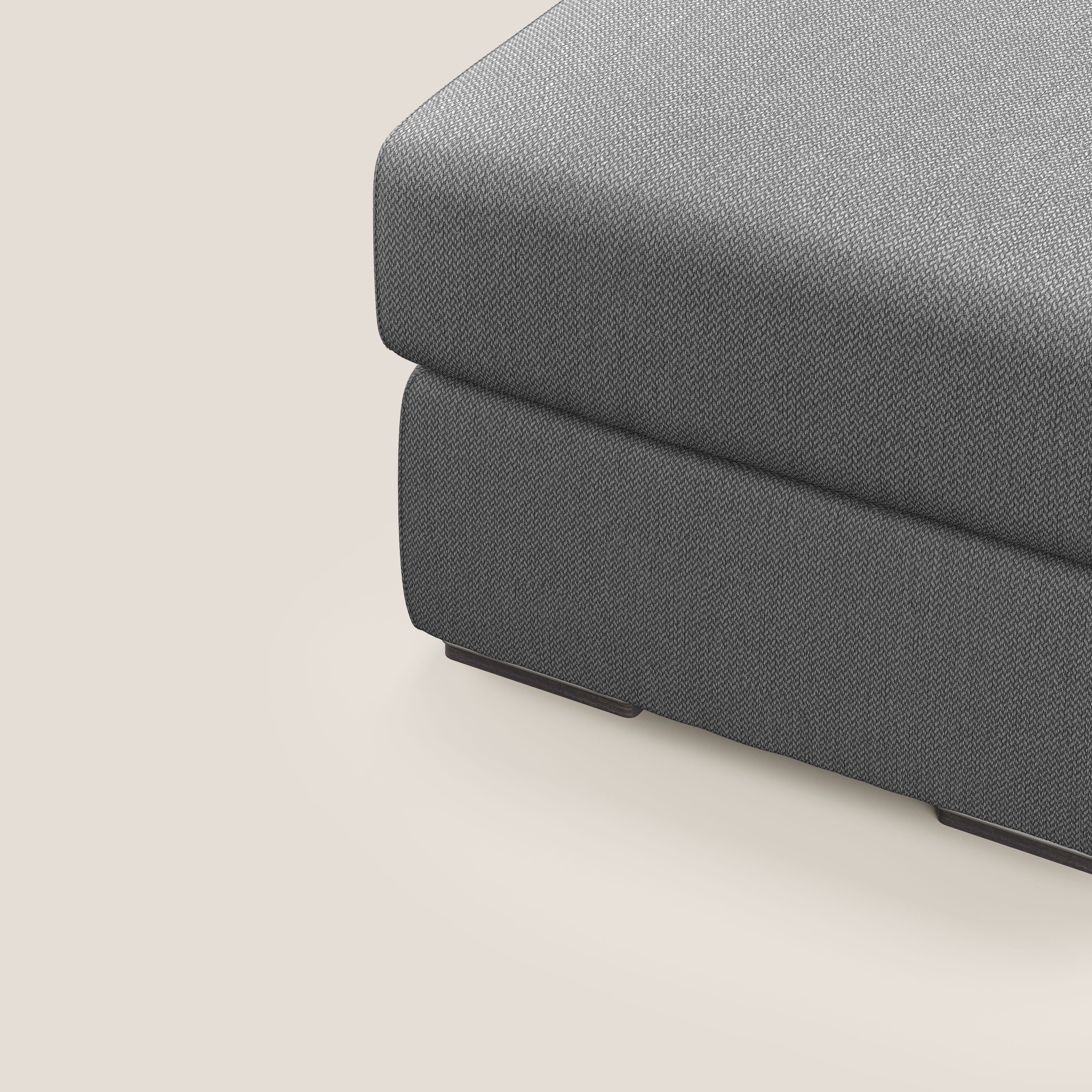 Sun pouf apribile contenitore in tessuto smacchiabile ad acqua T05 antracite - divani.store