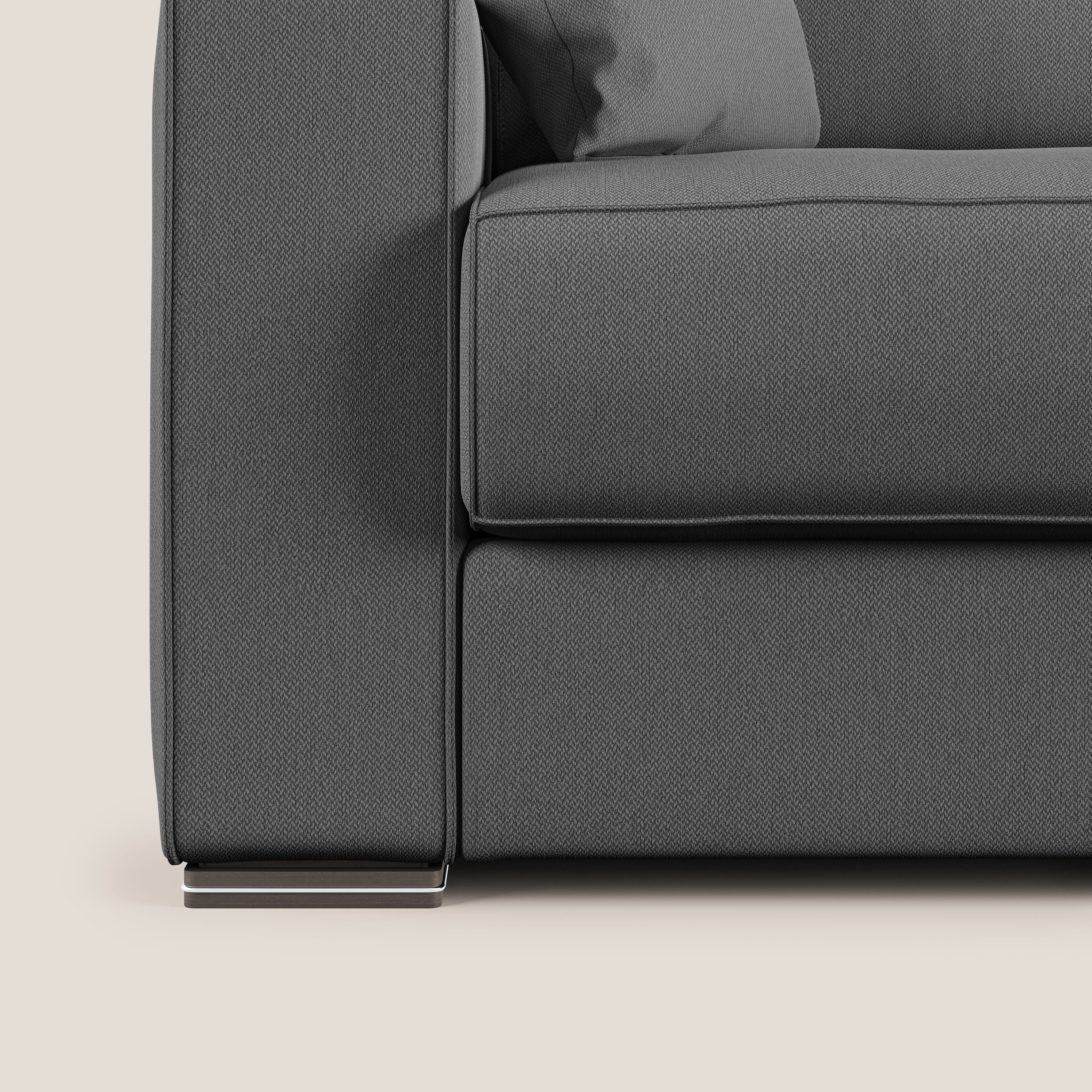 Dream Divano letto angolare in tessuto smacchiabile T05 antracite - divani.store