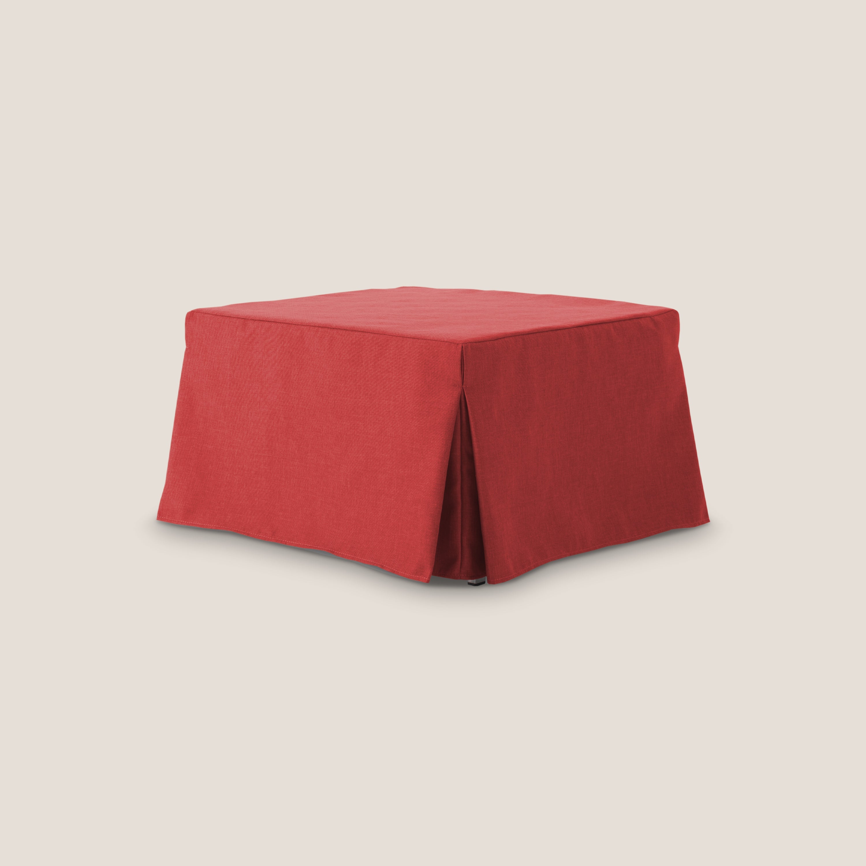 TIP-TOP Pouf LETTO in TESSUTO impermeabile T13 rosso - divani.store