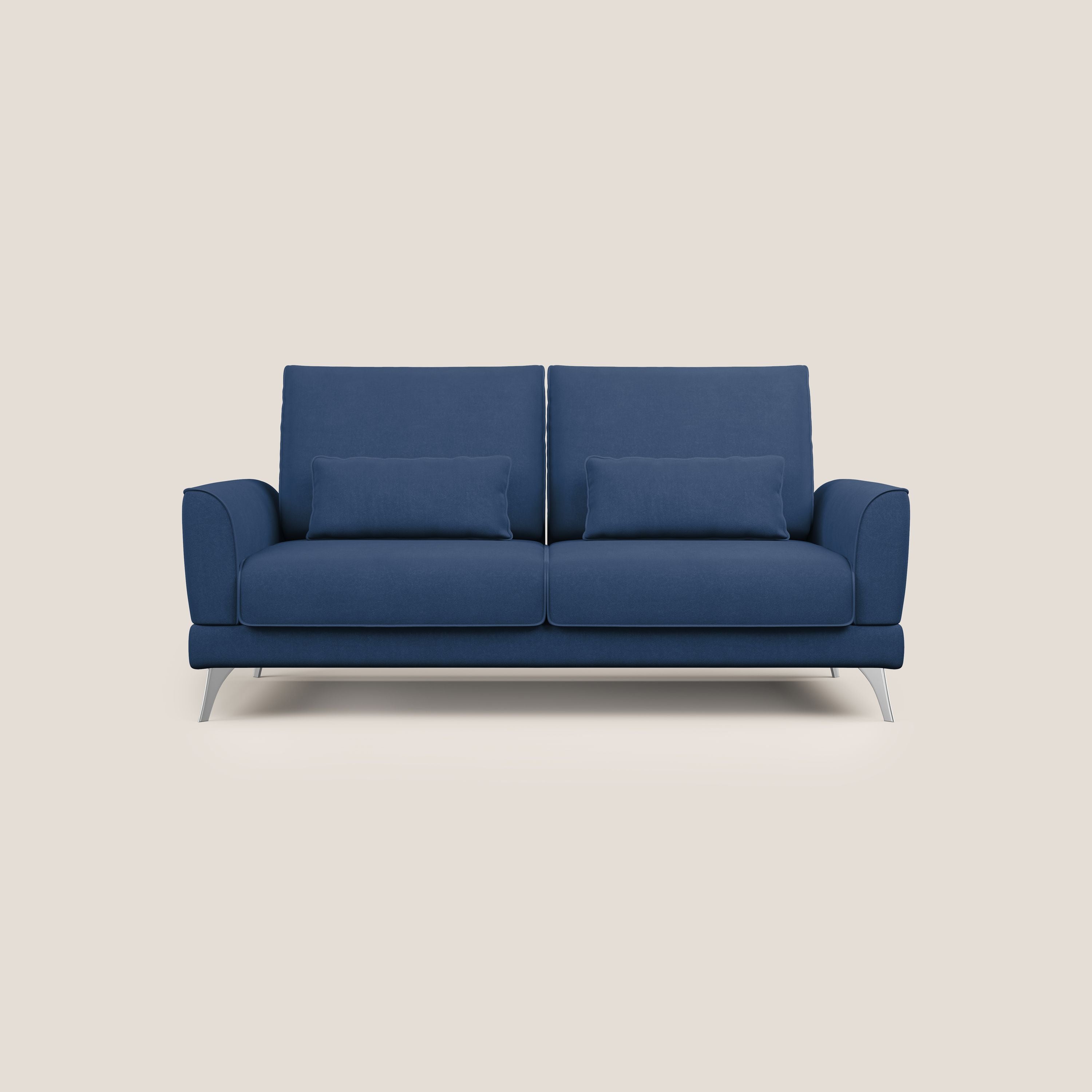 Tommy Divano relax con schienali traslanti in microfibra smacchiabile T11 blu - divani.store