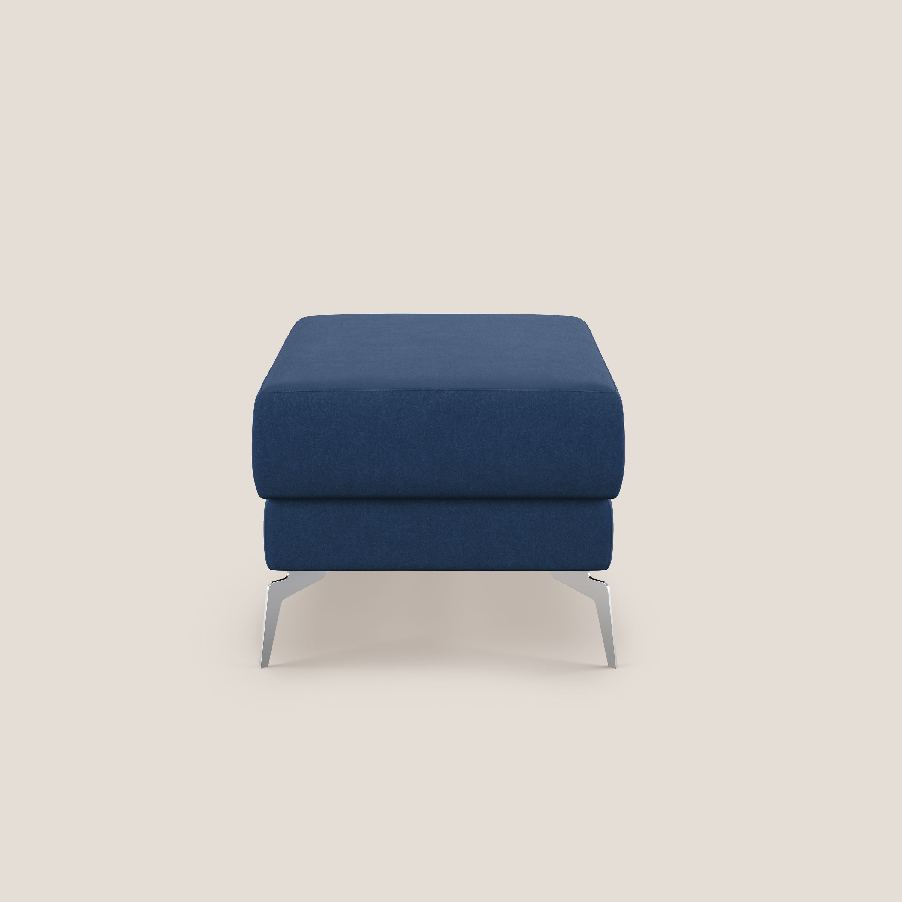 Star Pouf con piedini alti in microfibra impermeabile T11 blu - divani.store