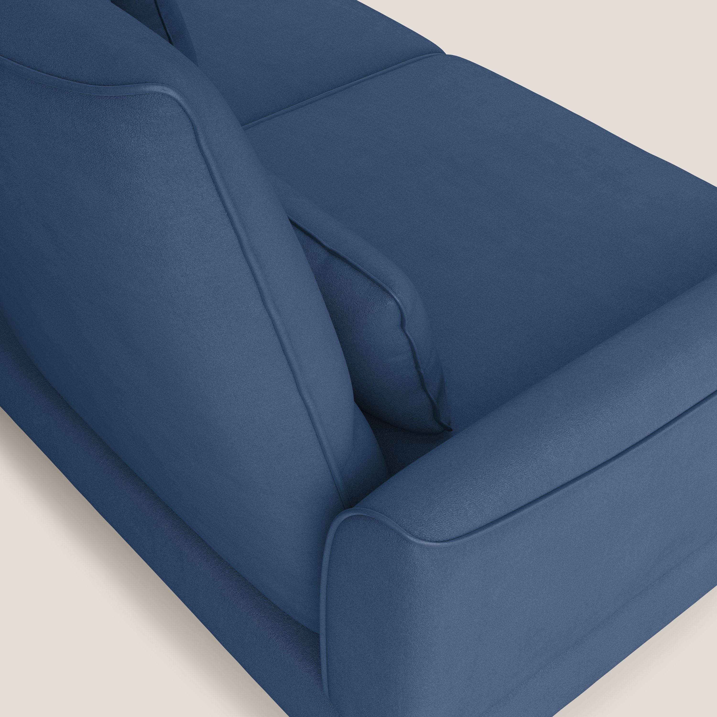 Tommy Divano relax con schienali traslanti in microfibra smacchiabile T11 blu - divani.store