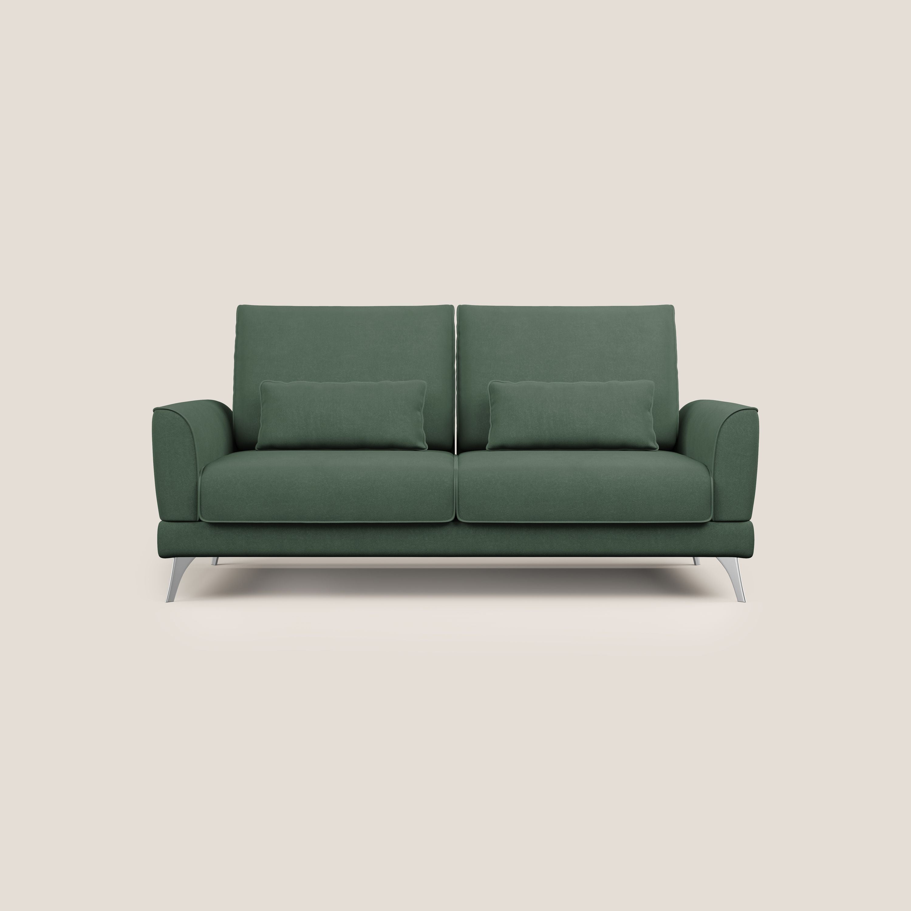 Tommy Divano relax con schienali traslanti in microfibra smacchiabile T11 verde - divani.store