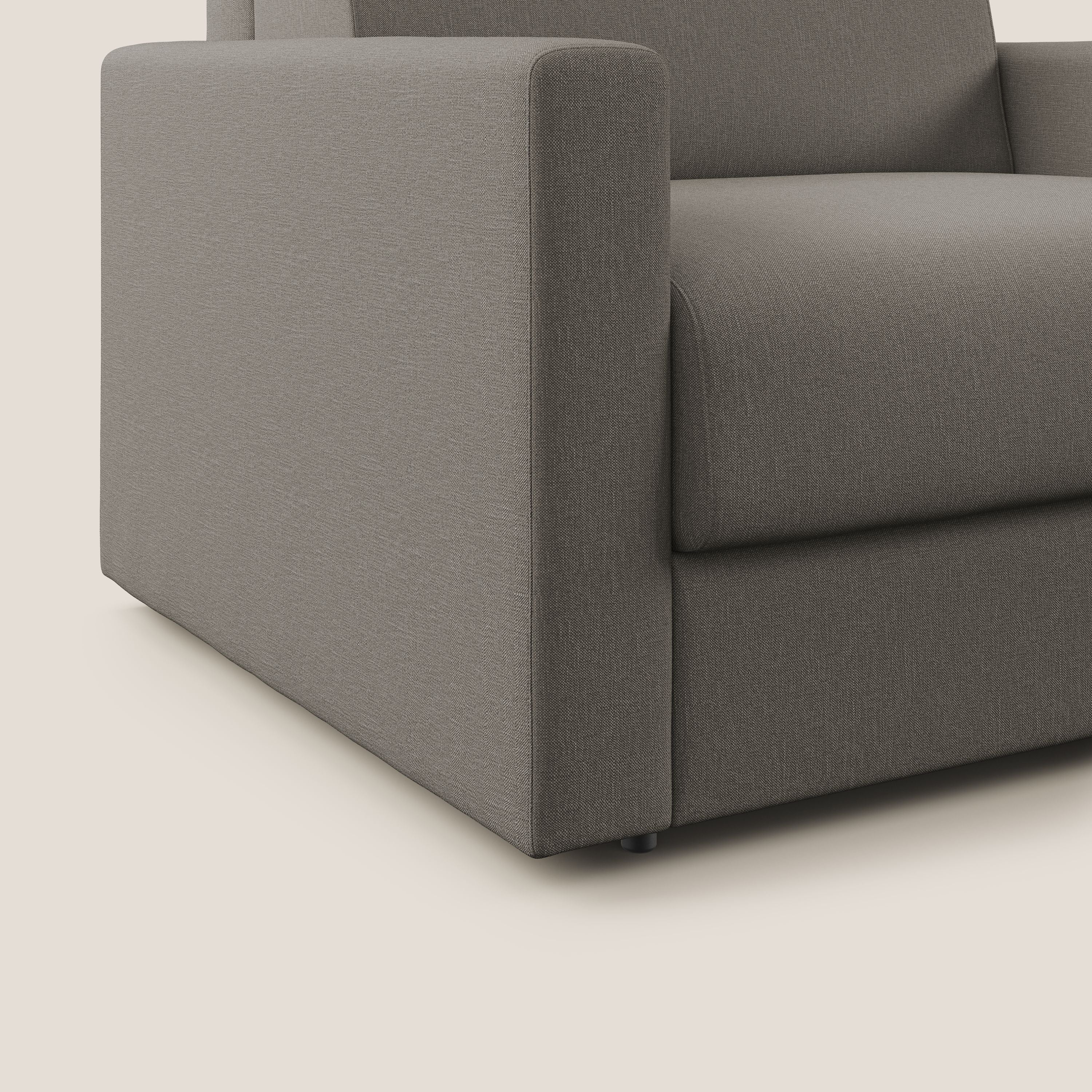 Chris poltrona letto in tessuto impermeabile T13 tortora - divani.store