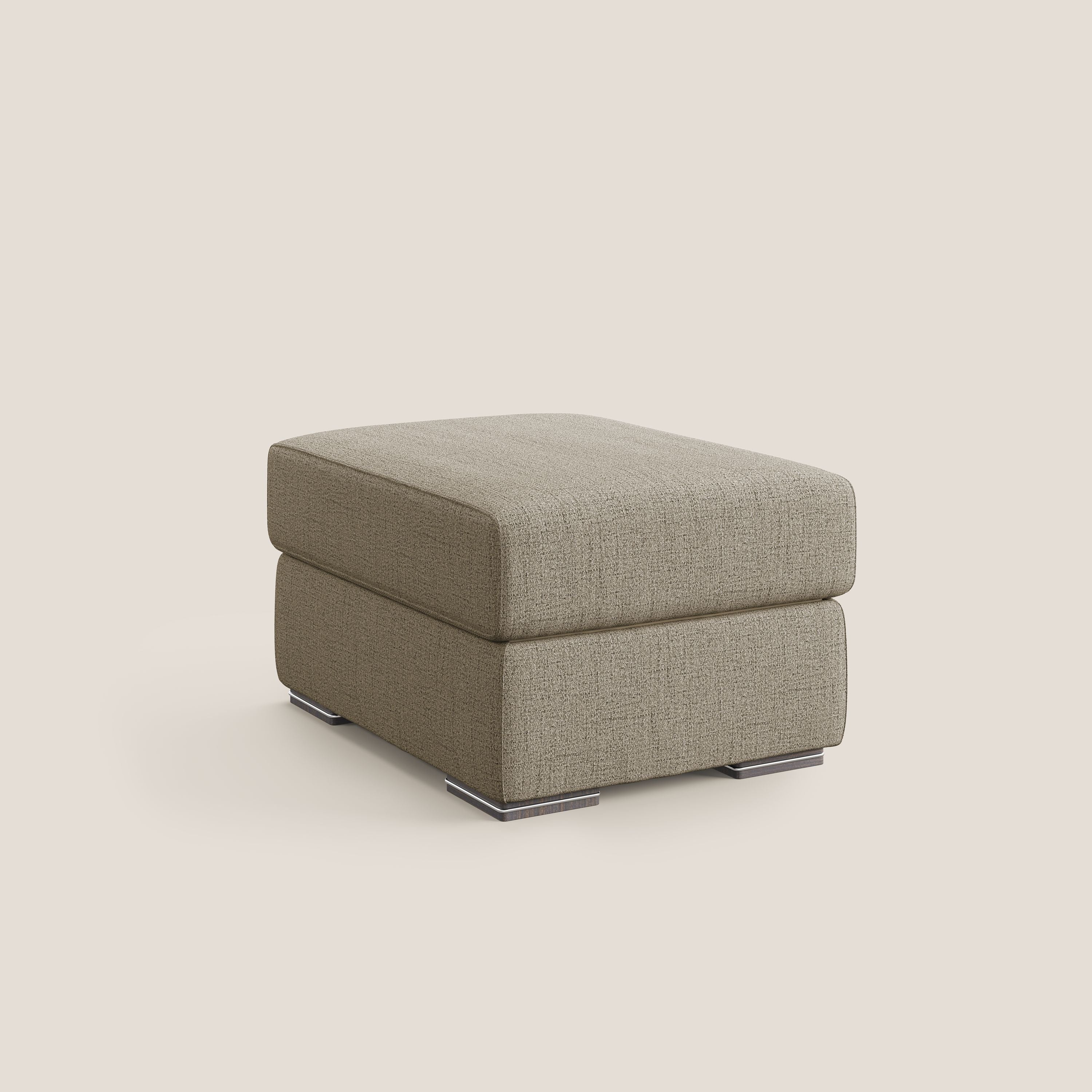 Sun pouf apribile contenitore in tessuto impermeabile fiammato T03 marrone - divani.store