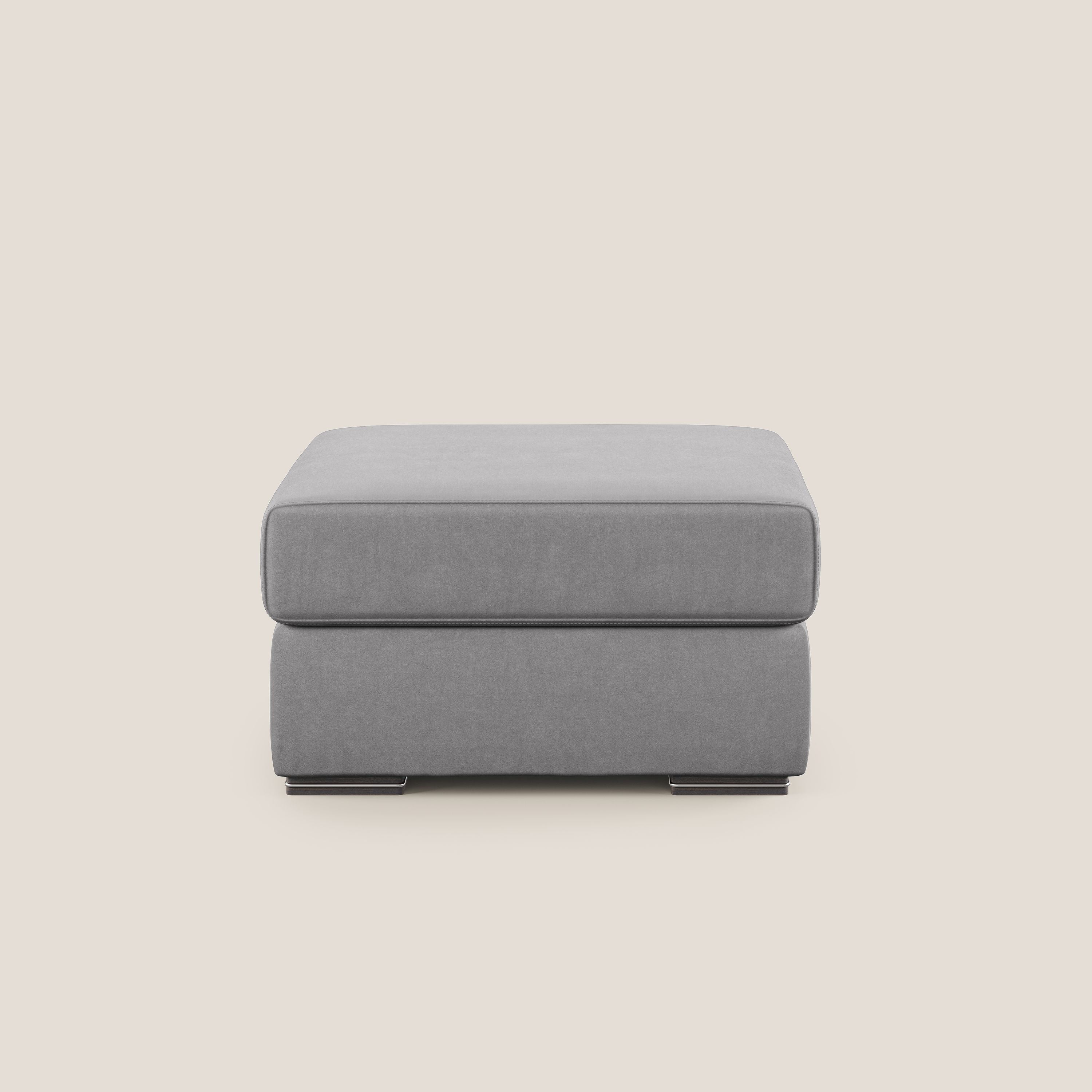 Sun pouf apribile contenitore in microfibra smacchiabile T11 grigio - divani.store