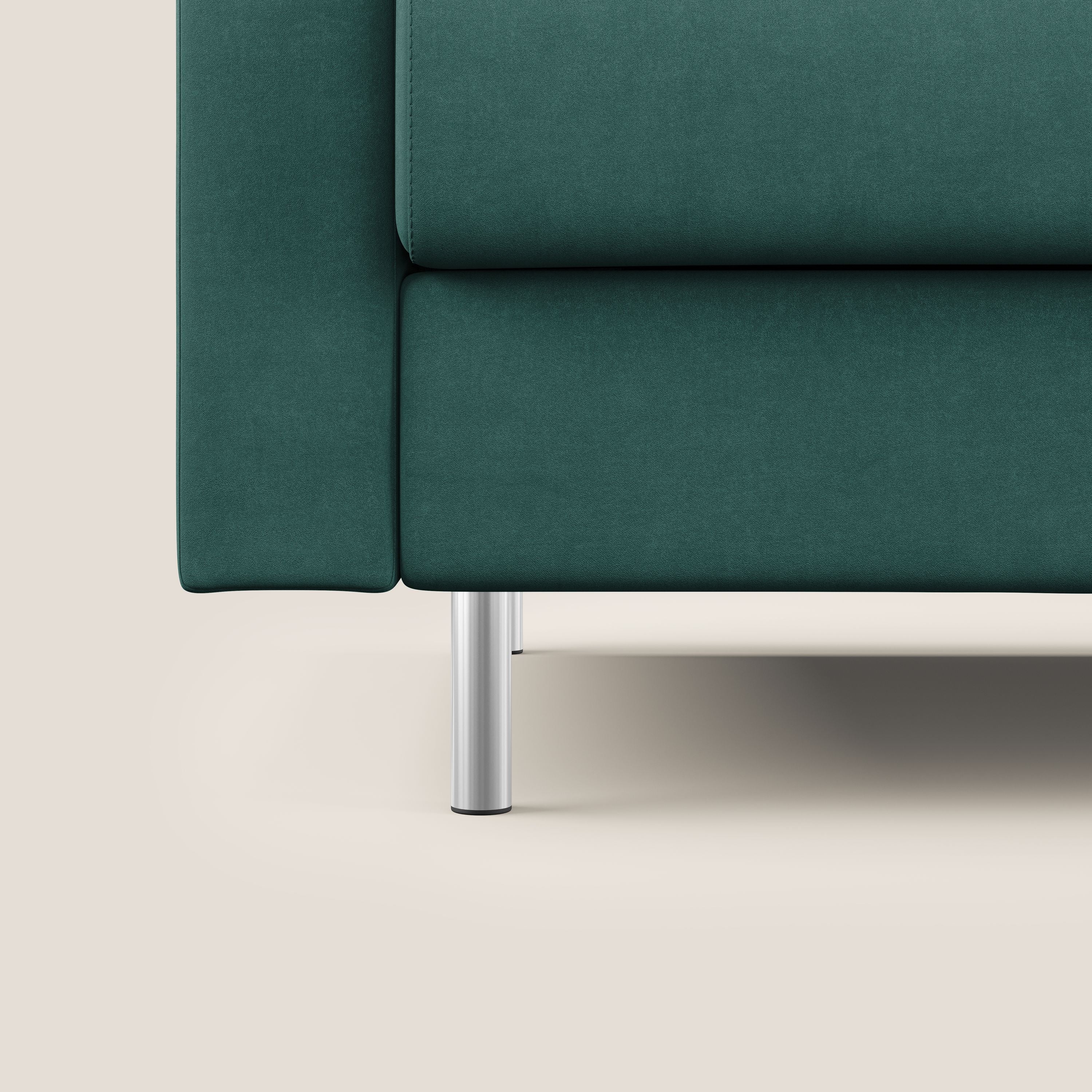 Megan divano letto matrimoniale in microfibra smacchiabile T11 petrolio - divani.store