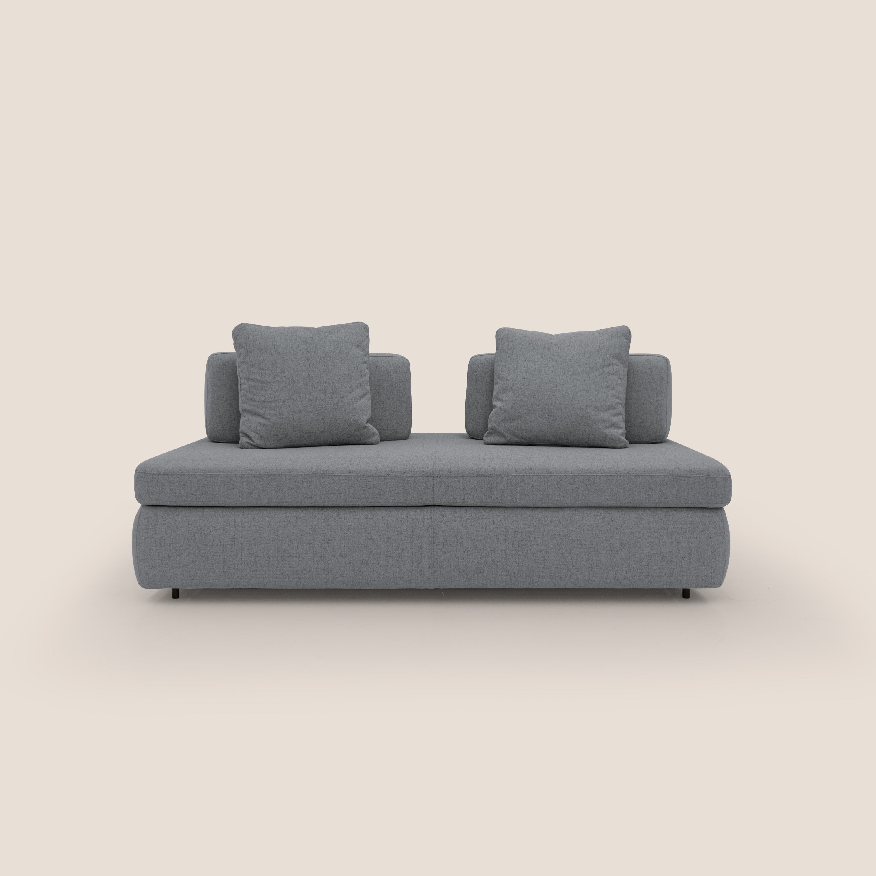 Gransasso Divano letto matrimoniale dal DESIGN innovativo in tessuto impermeabile T03 grigio - divani.store