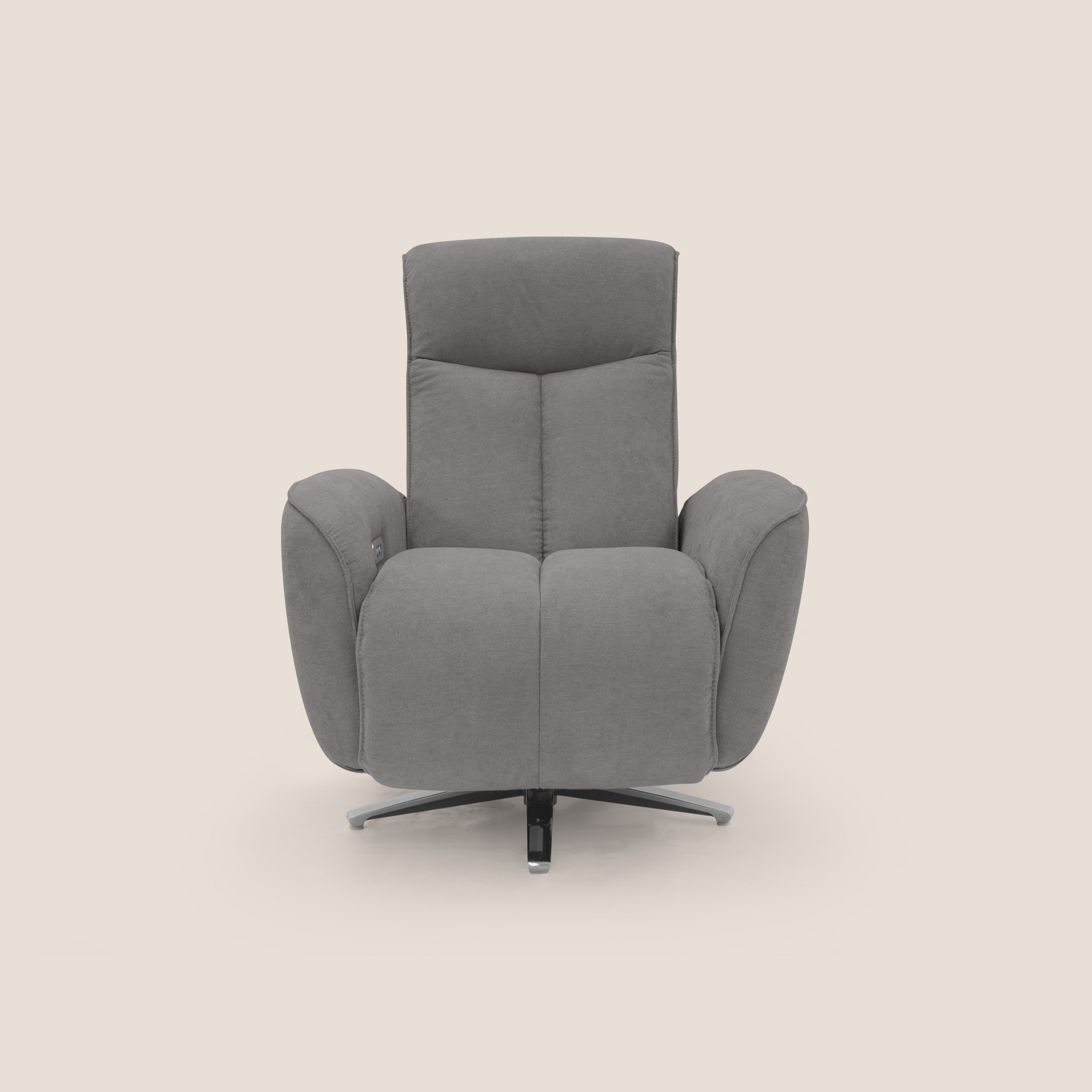 EVA Poltroncina RELAX in morbido tessuto impermeabile T02 grigio - divani.store