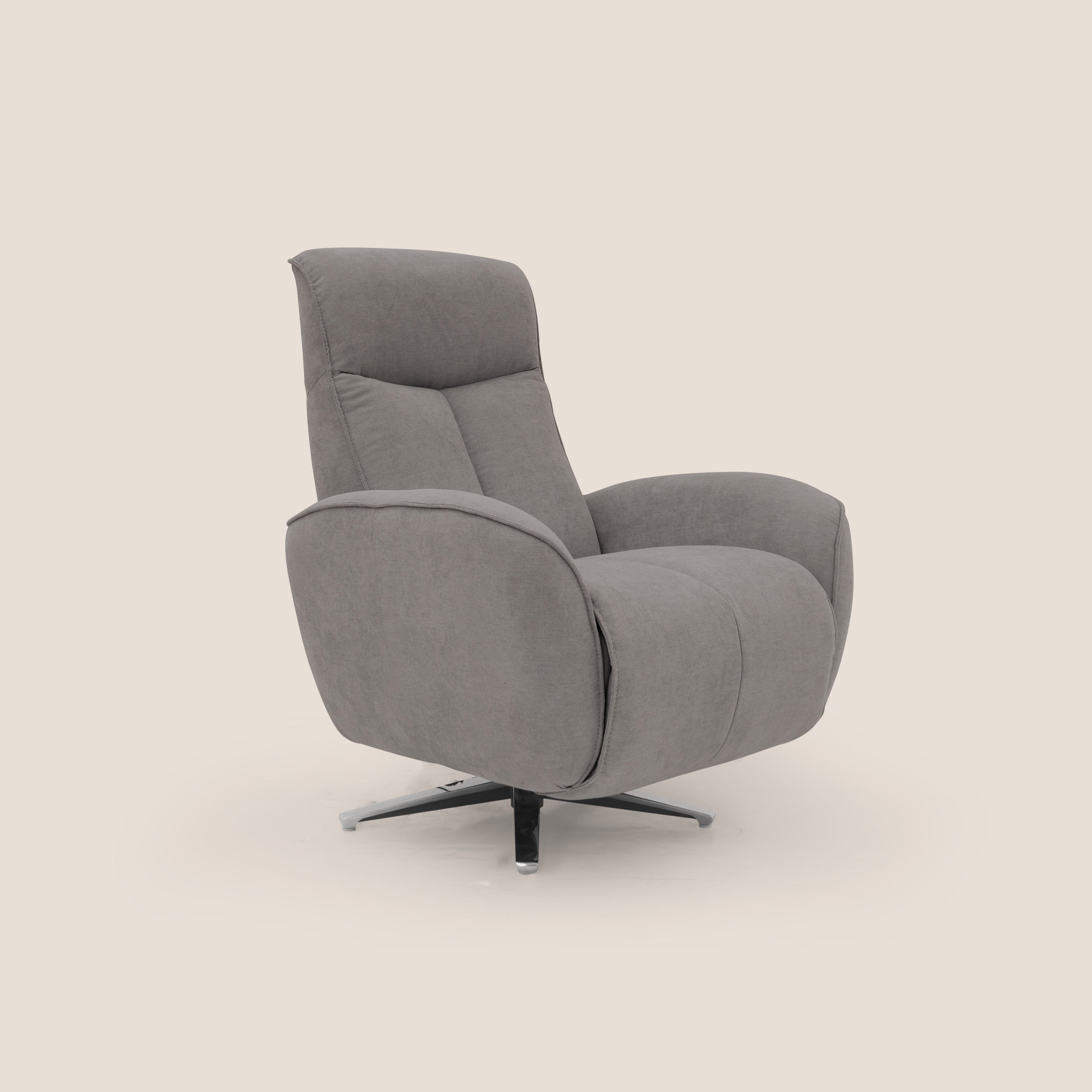 EVA Poltroncina RELAX in morbido tessuto impermeabile T02 grigio - divani.store
