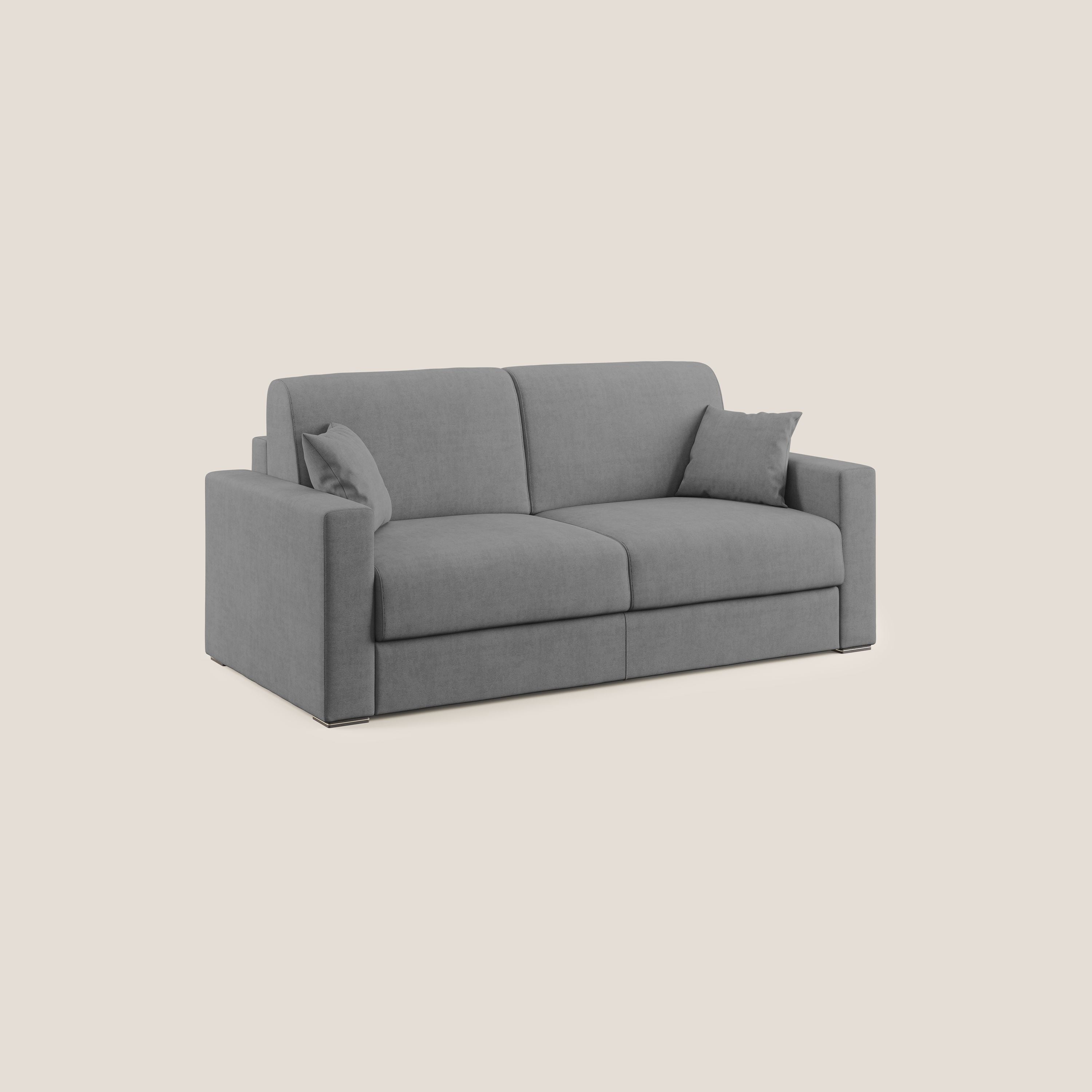 Best Divano letto matrimoniale in tessuto impermeabile T02 grigio - divani.store
