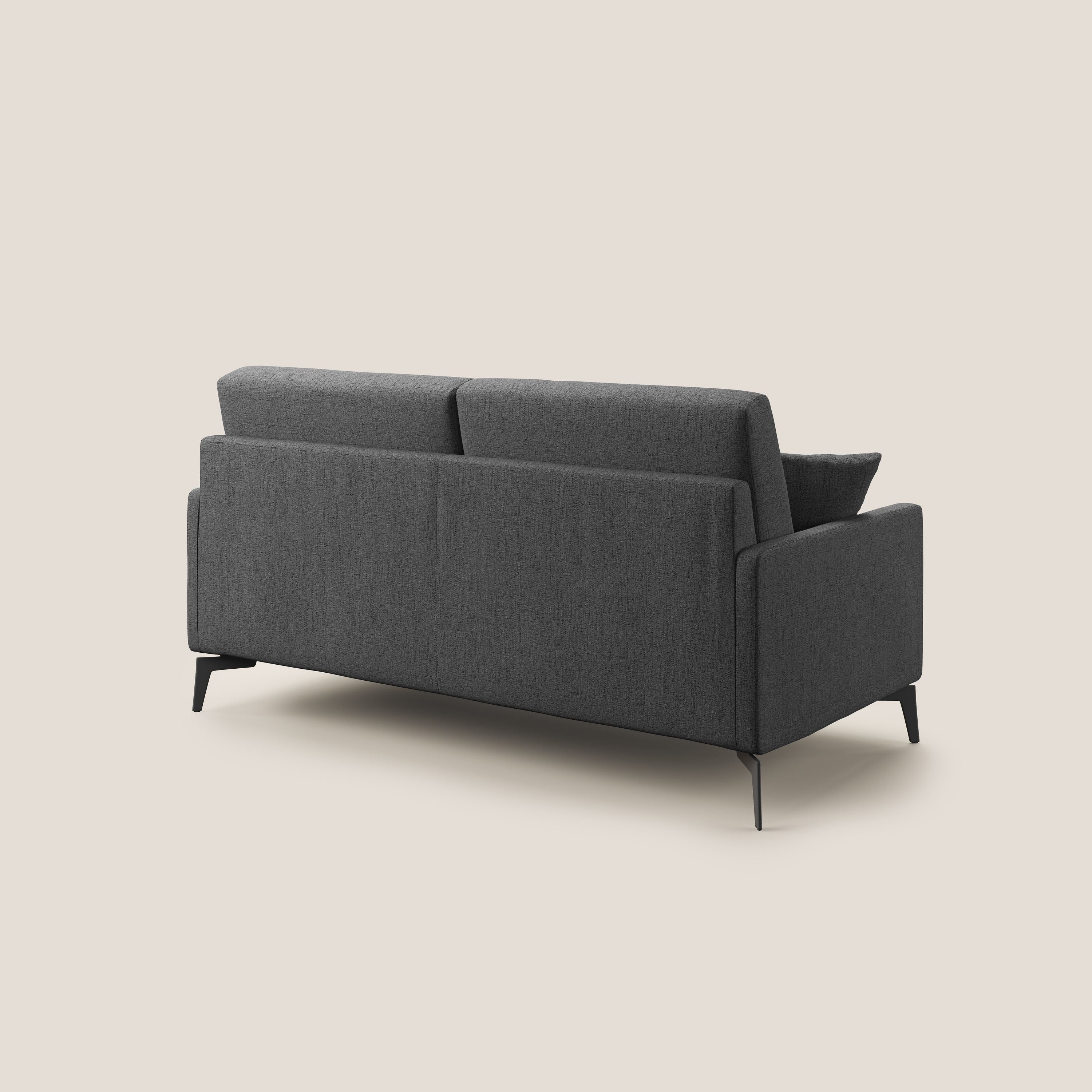 Saturno divano moderno in tessuto morbido impermeabile T03 grigio - divani.store