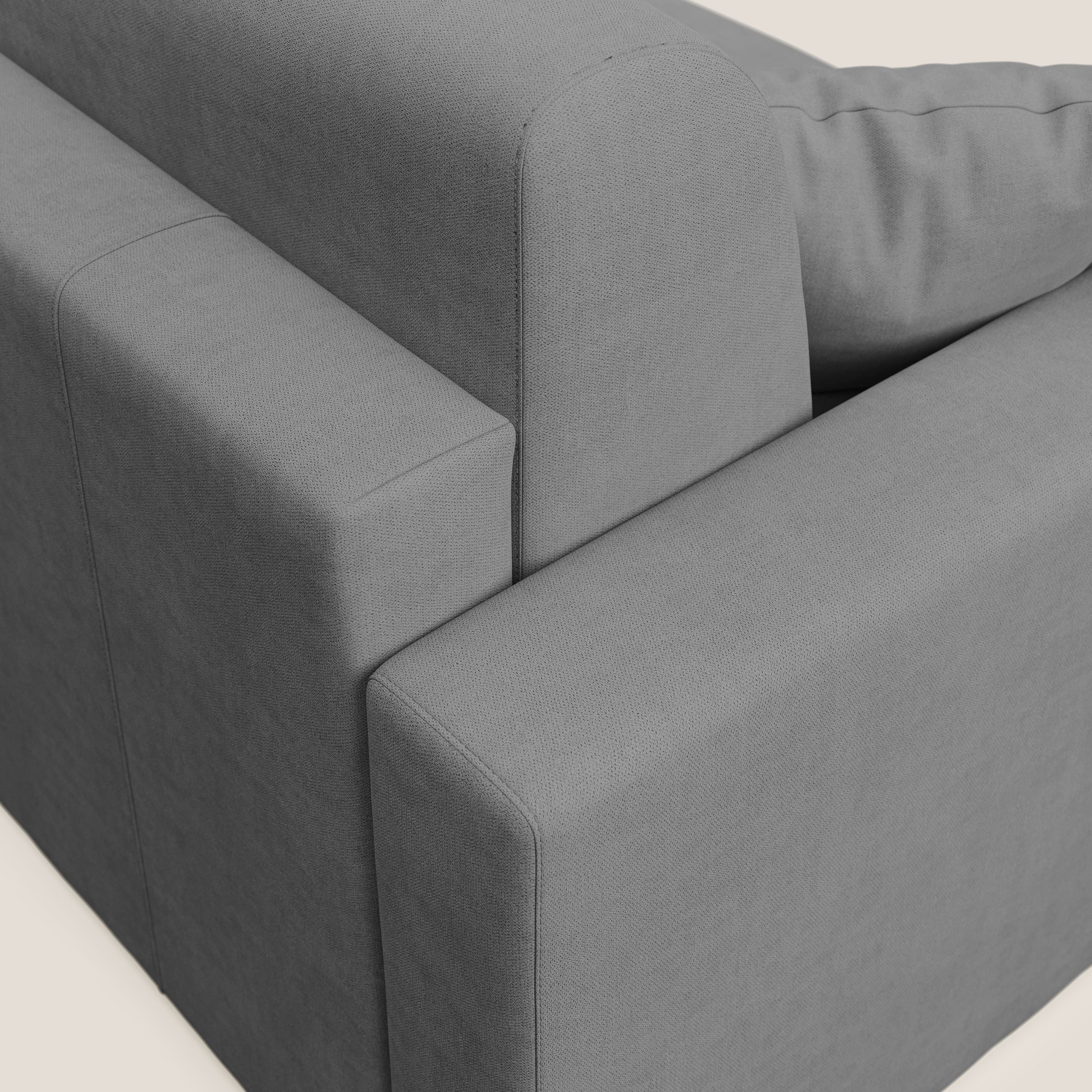 Best Divano letto angolare in tessuto impermeabile T02 grigio - divani.store