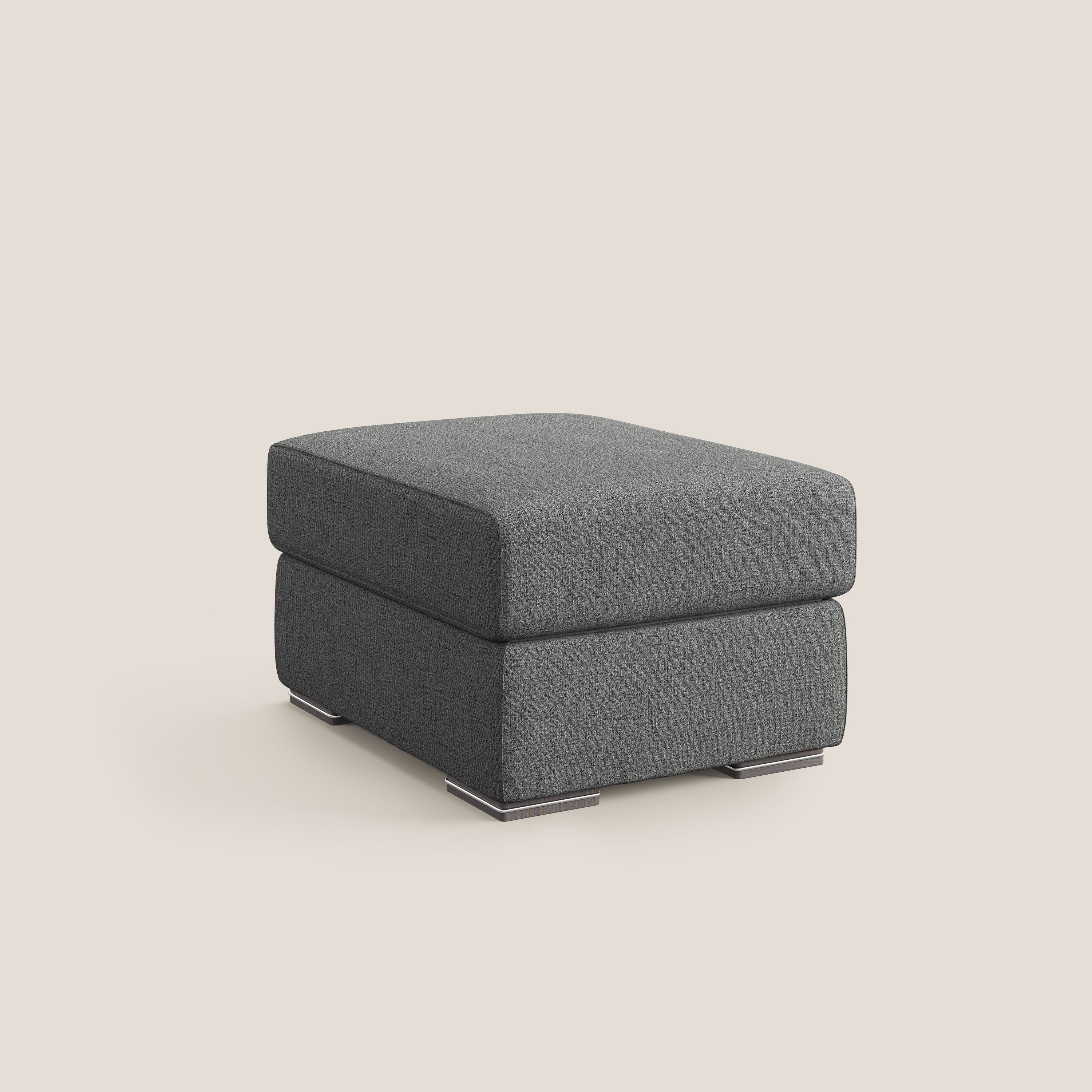 Sun pouf apribile contenitore in tessuto impermeabile fiammato T03 grigio - divani.store