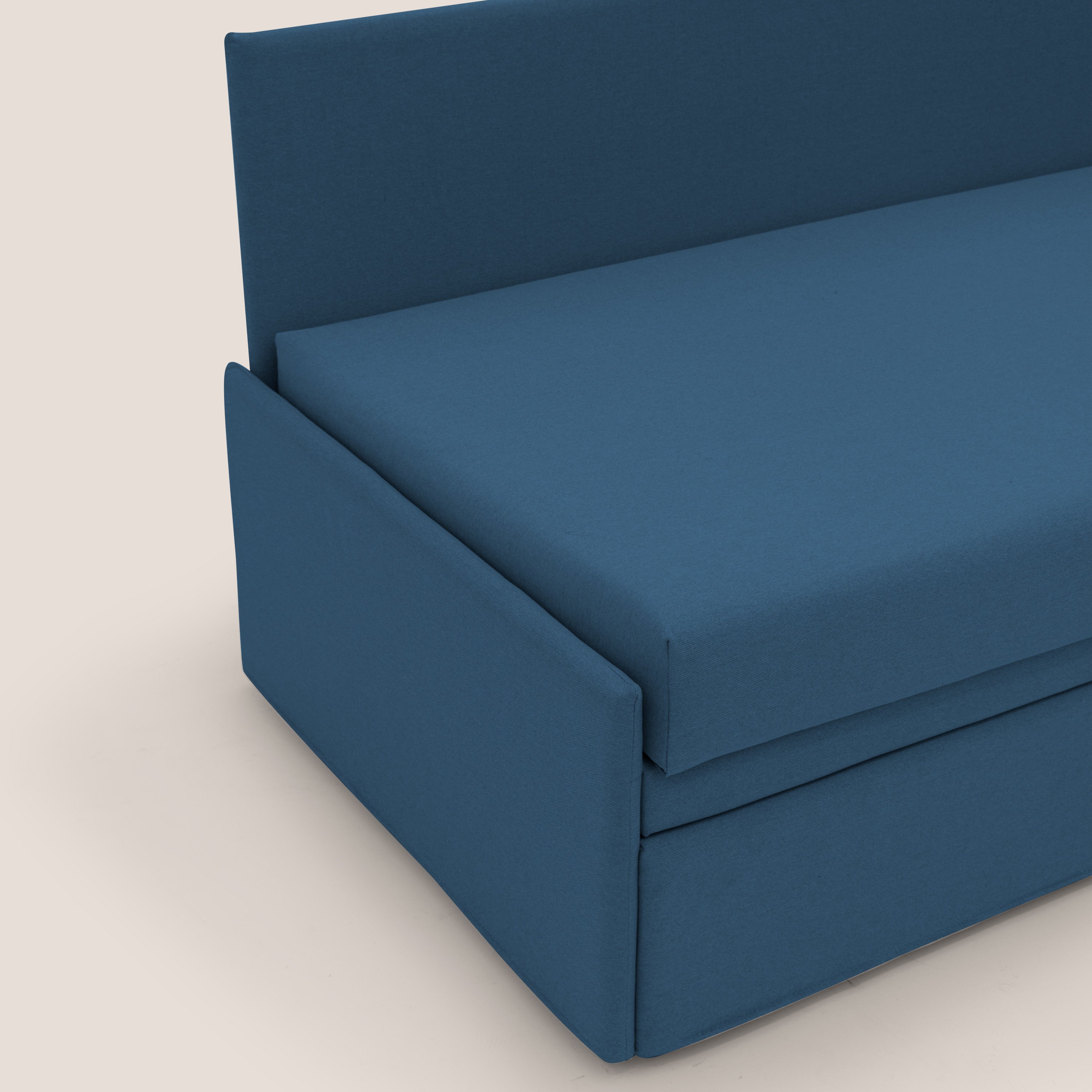 Naviglio Divano duplex con doppio letto in tessuto simil cotone impermeabile T13 blu - divani.store