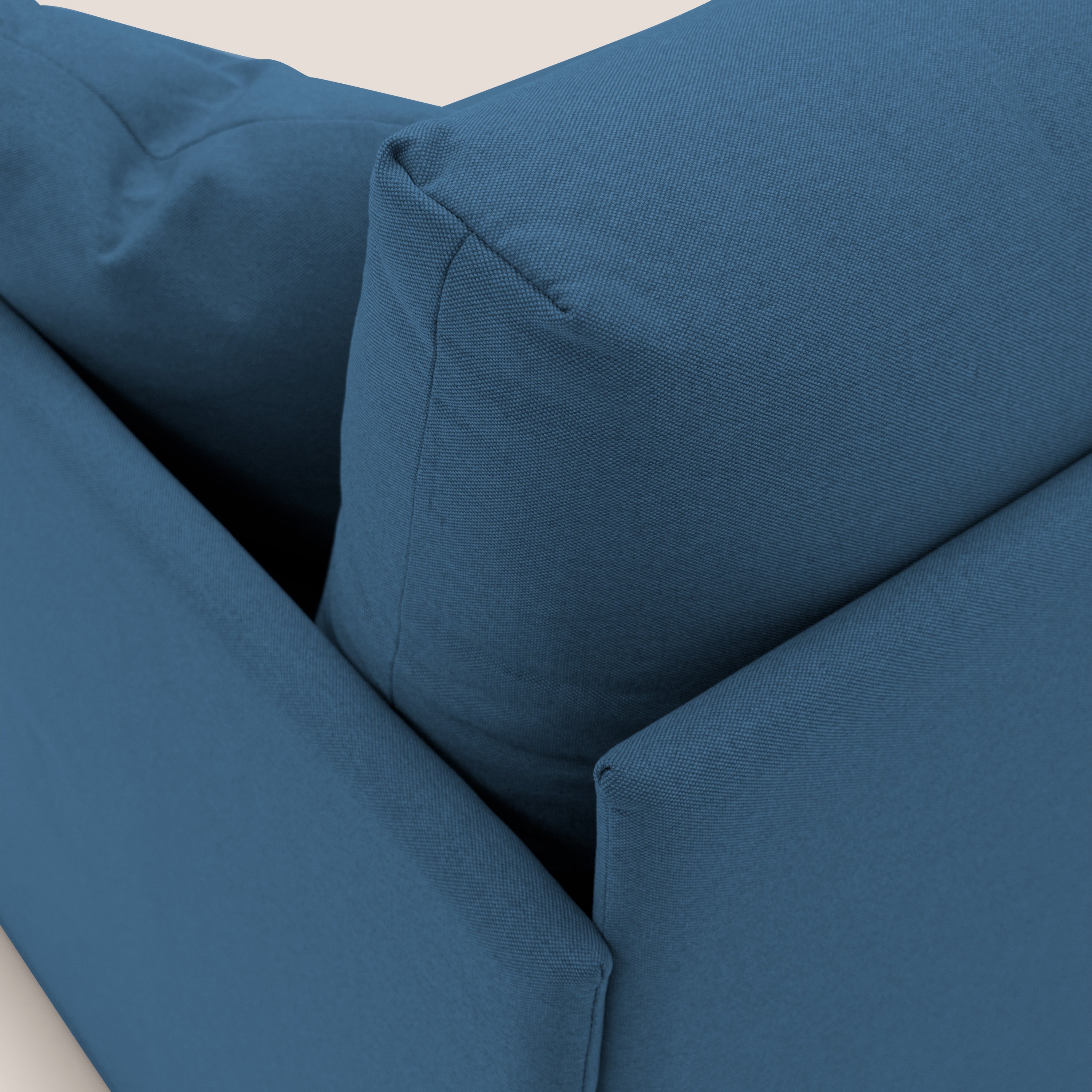 Brera Divano duplex con doppio letto in tessuto simil cotone impermeabile T13 blu - divani.store