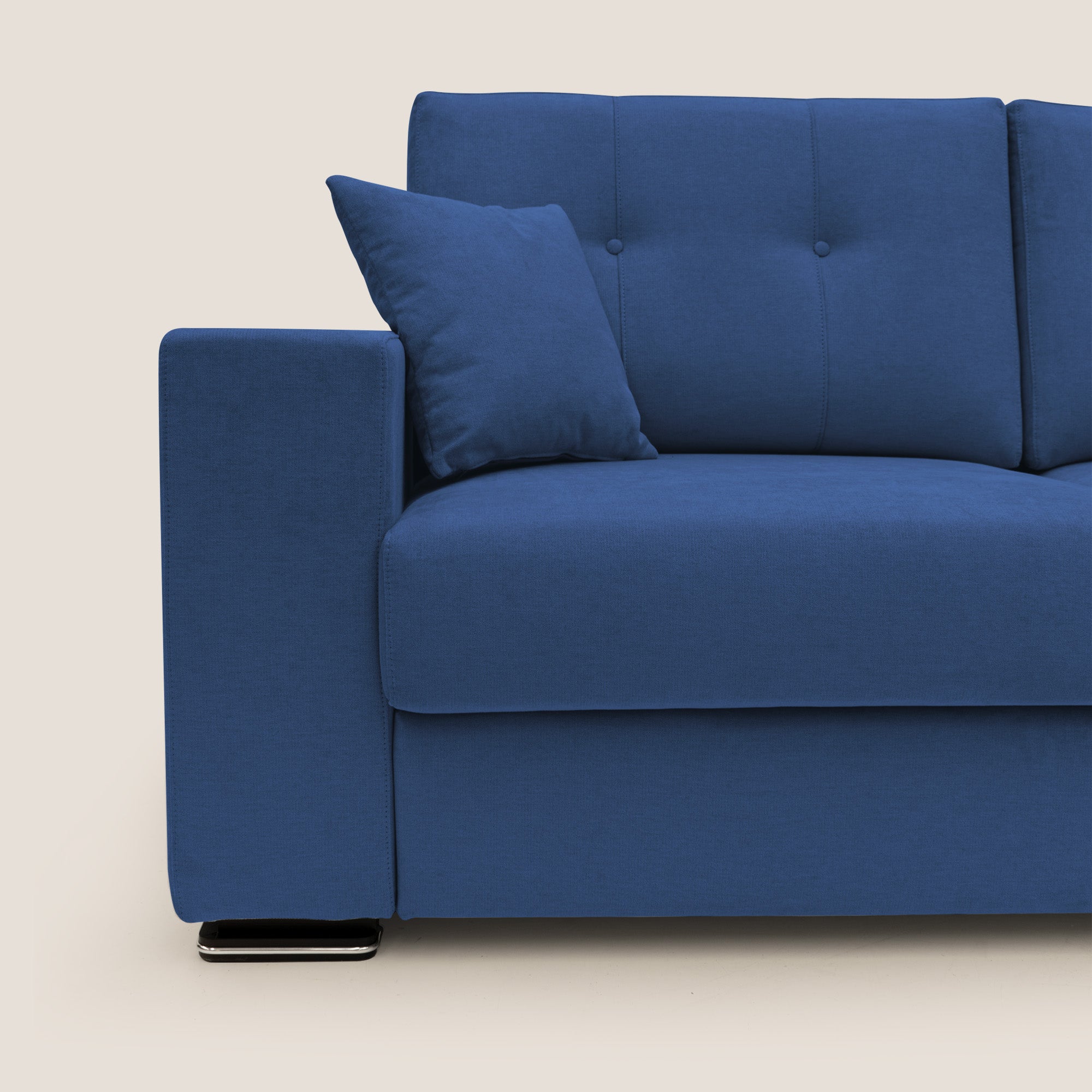 Giove divano in morbido tessuto impermeabile T02 blu - divani.store