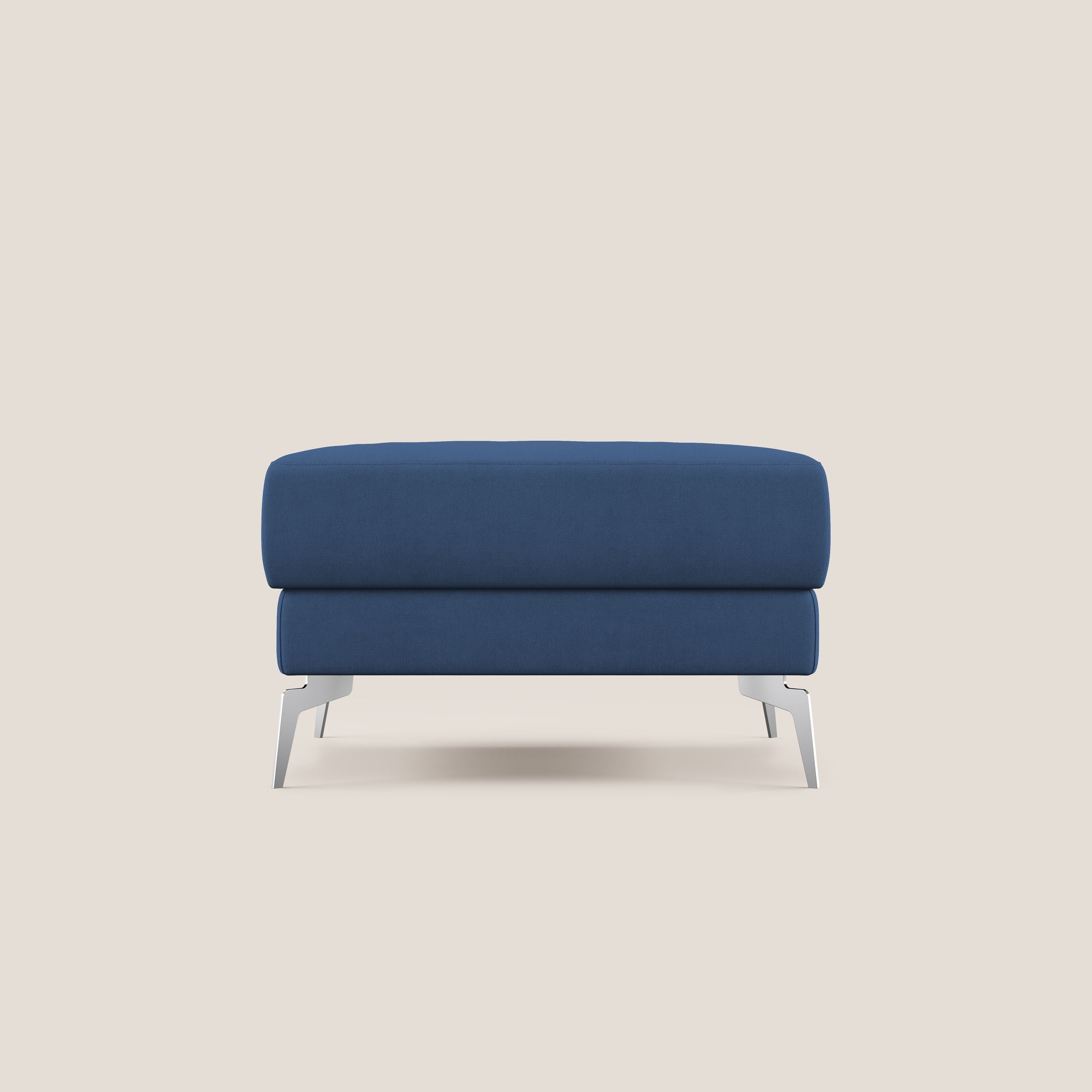 Star Pouf con piedini alti in tessuto impermeabile T02 blu - divani.store