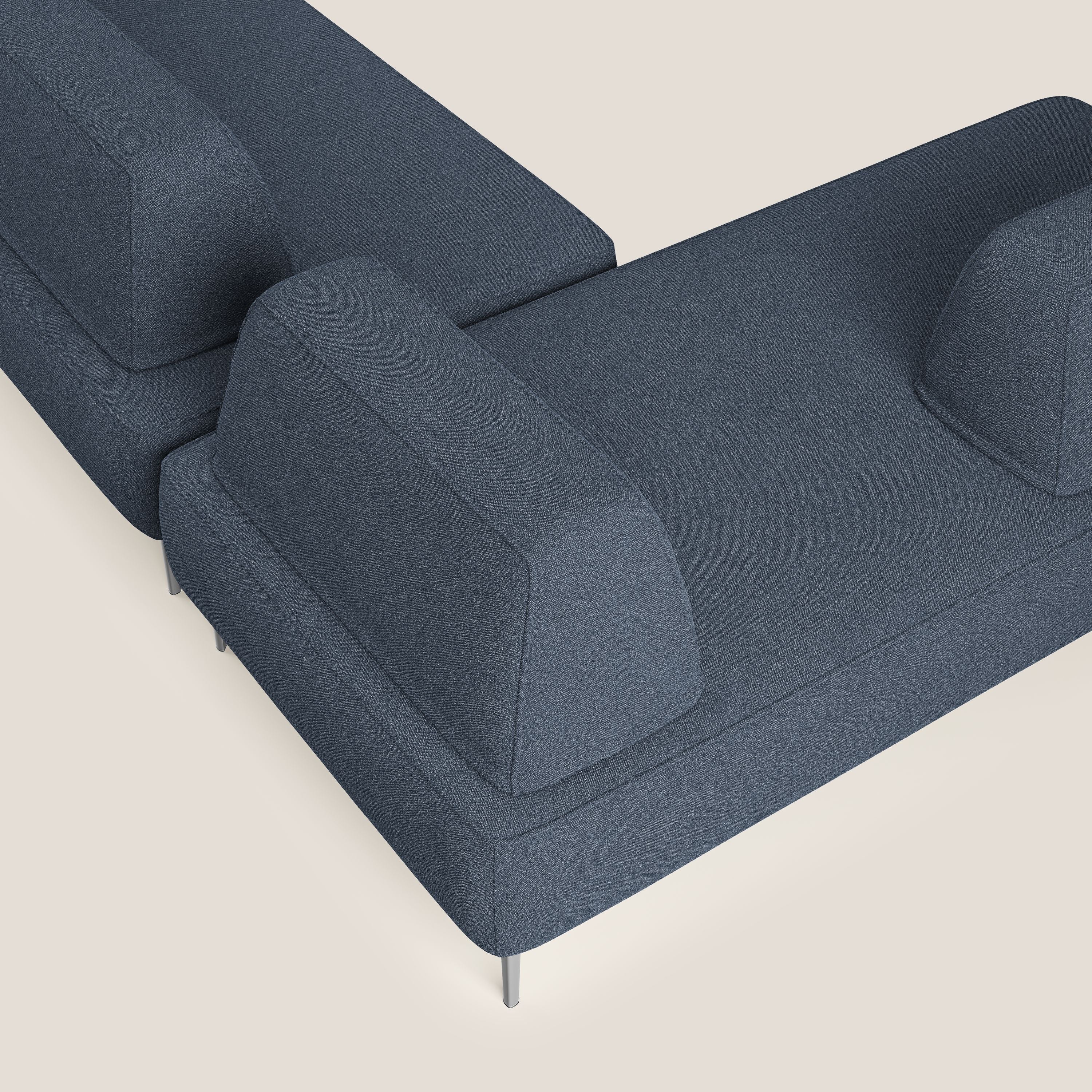 Newton divano panoramico modulare con schienali movibili T07 blu - divani.store