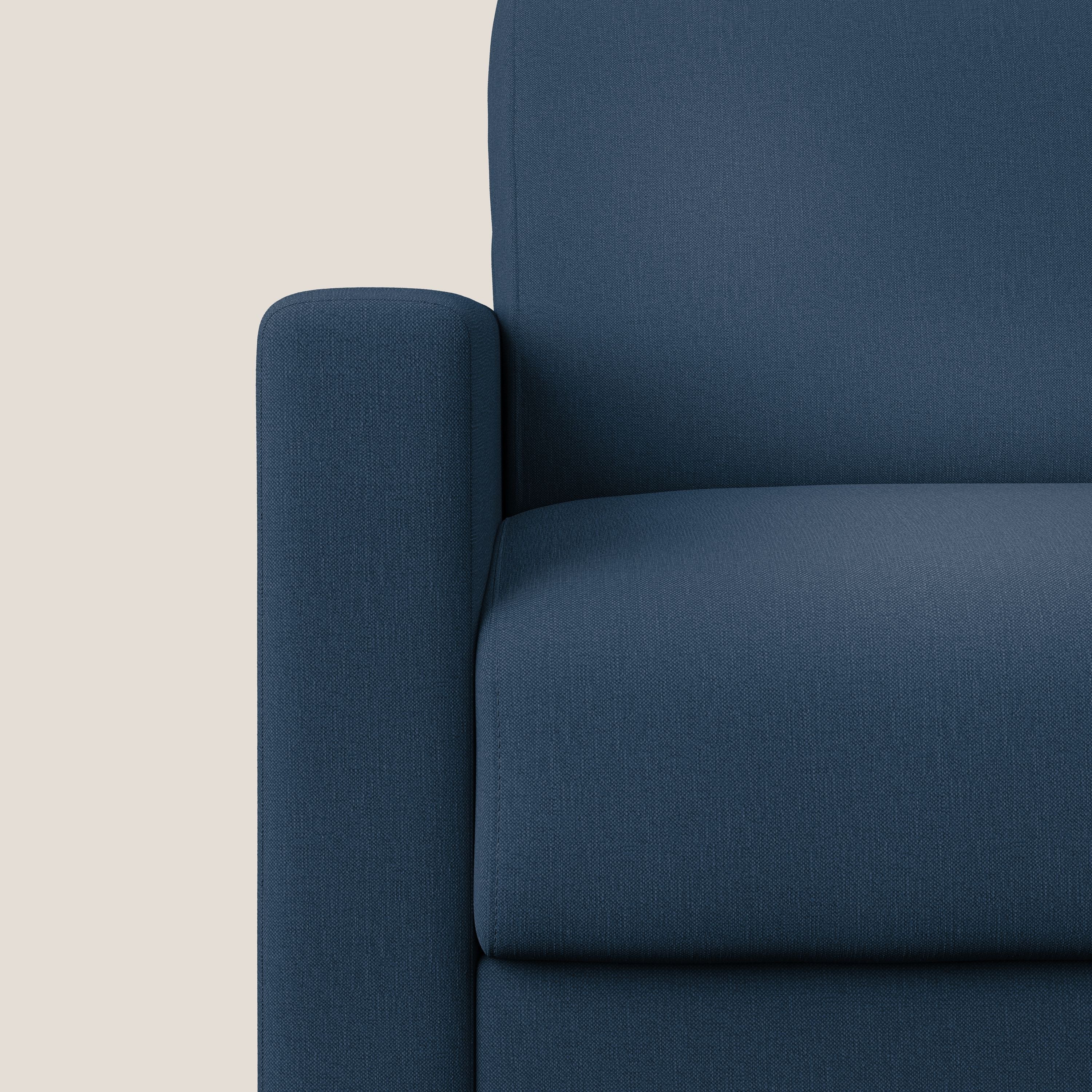 Chris poltrona letto in tessuto impermeabile T13 blu - divani.store