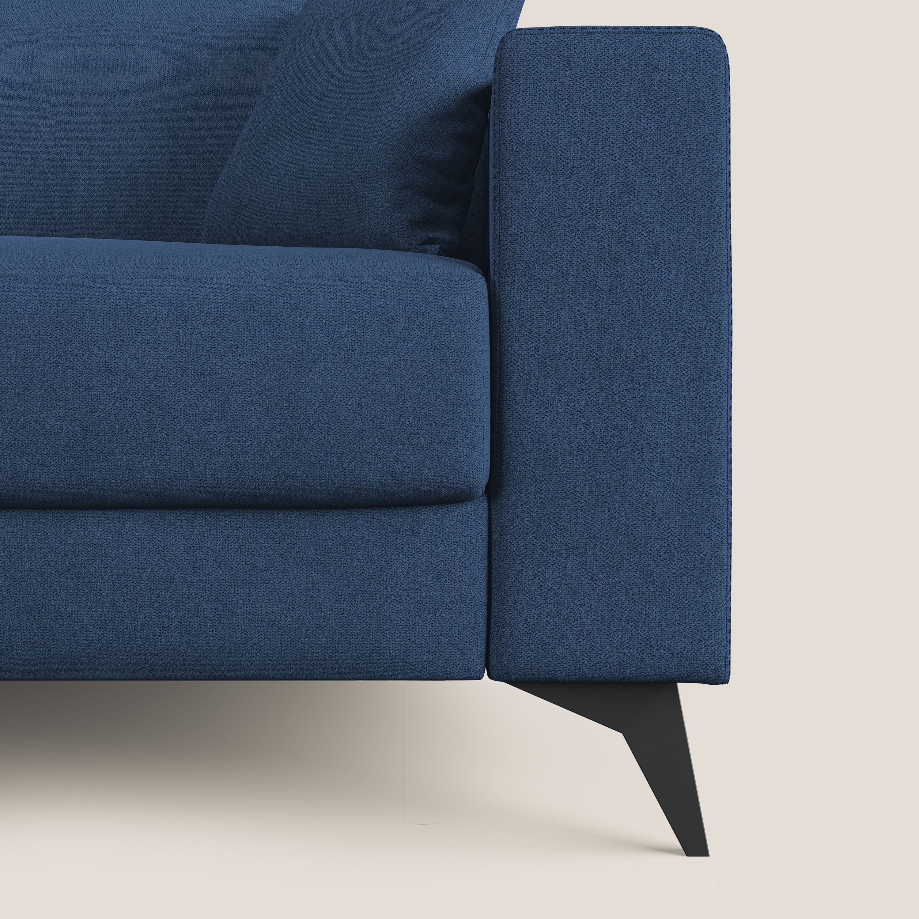 Pegaso divano letto con poggiatesta reclinabili e rivestimento T02 blu - divani.store