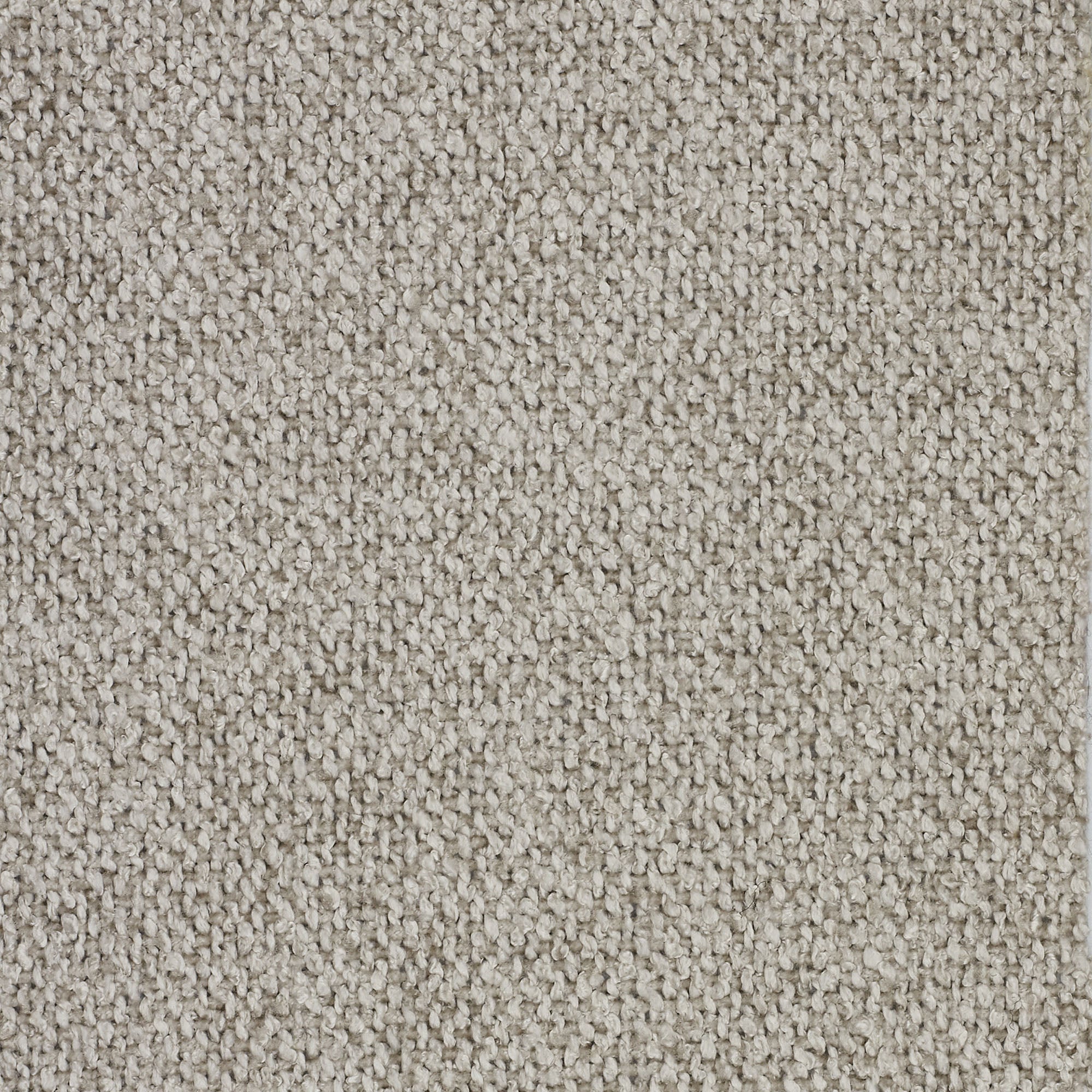 Primo piano di T33 Lambada di Divani.Store: un tessuto fresco tipo cotone naturale di colore beige chiaro, a trama fitta. Le sue fibre uniformi creano un aspetto morbido e denso con una trama dettagliata visibile; smacchiabile e impermeabile.