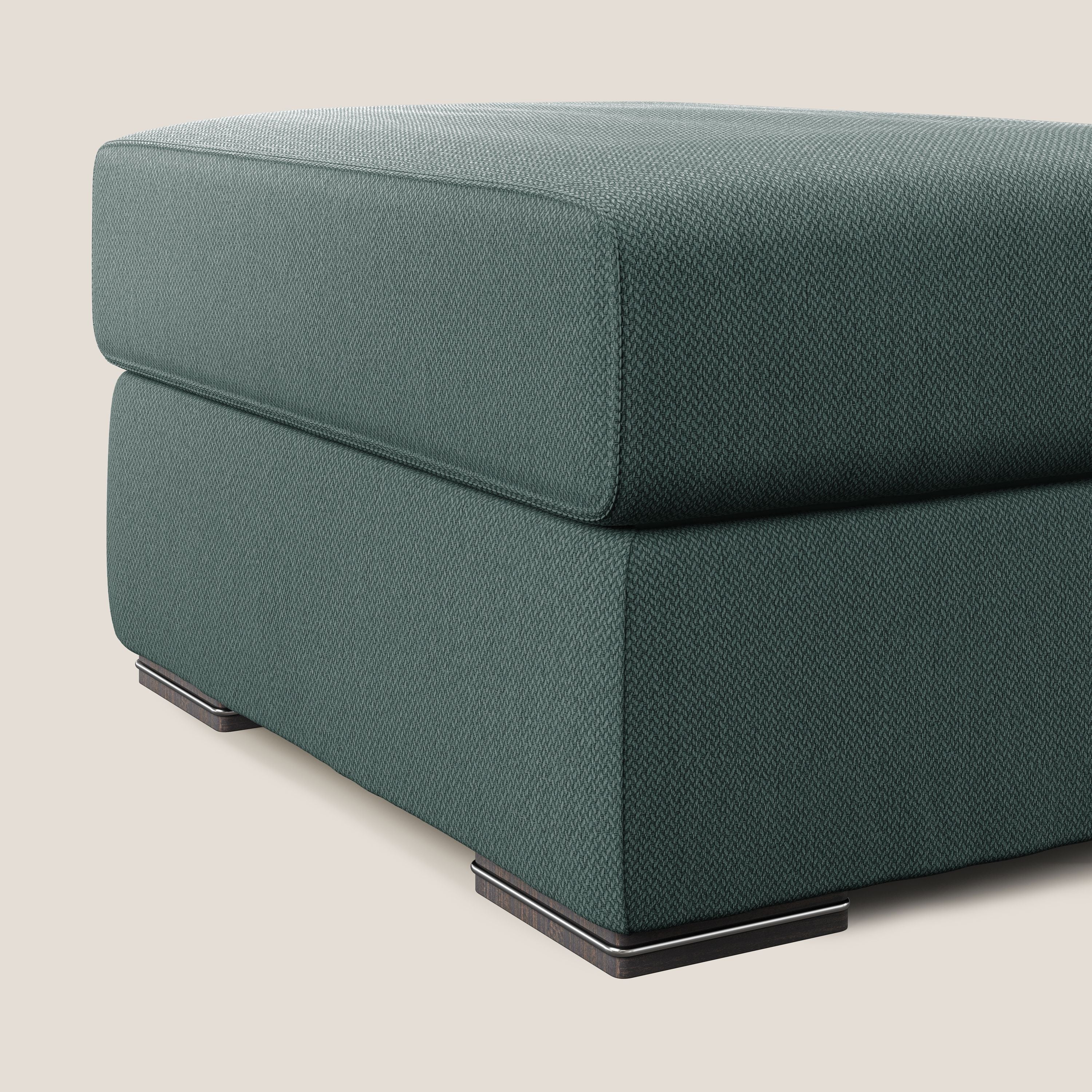 Sun pouf apribile contenitore in tessuto smacchiabile ad acqua T05 verde - divani.store