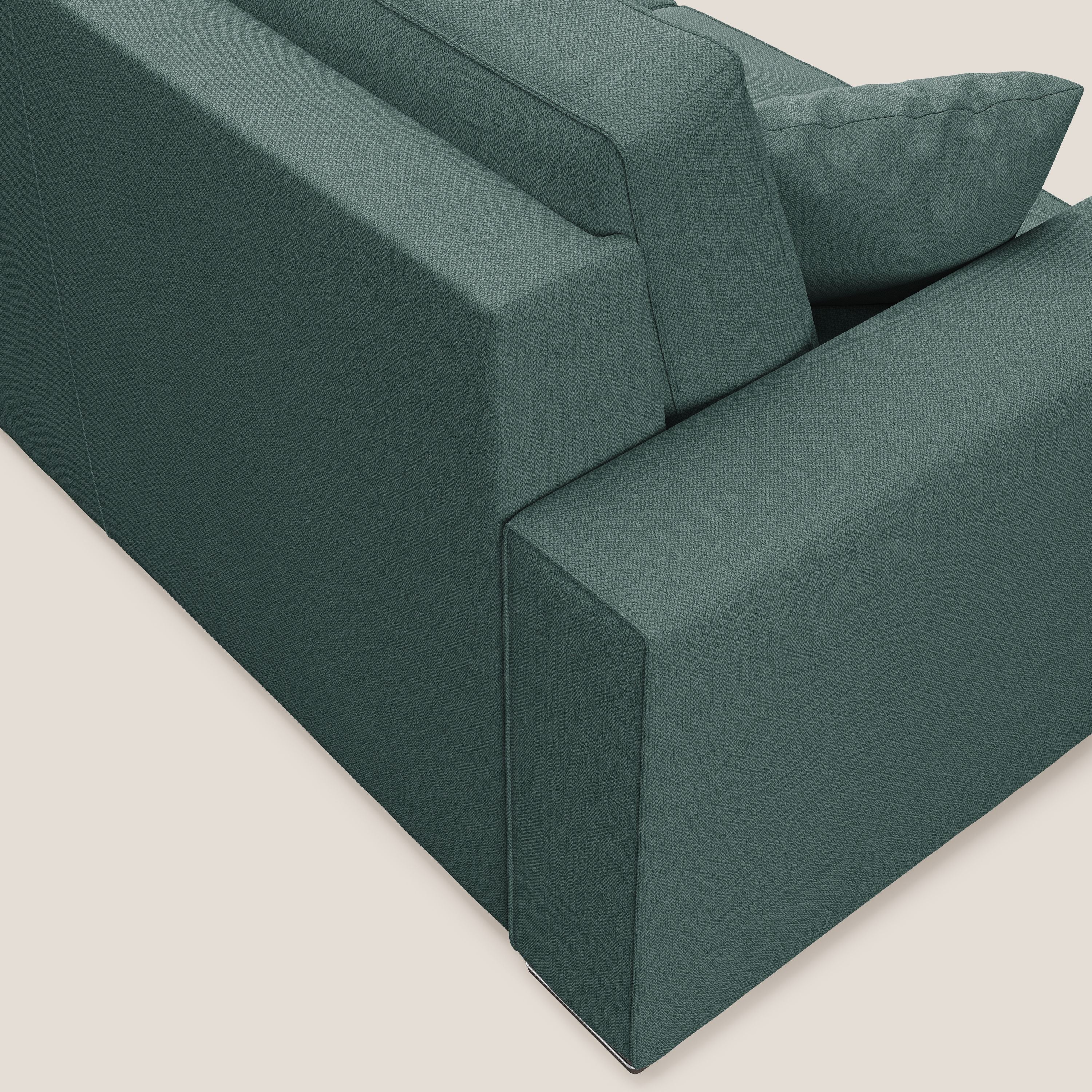 Dream Divano letto angolare in tessuto smacchiabile T05 verde - divani.store