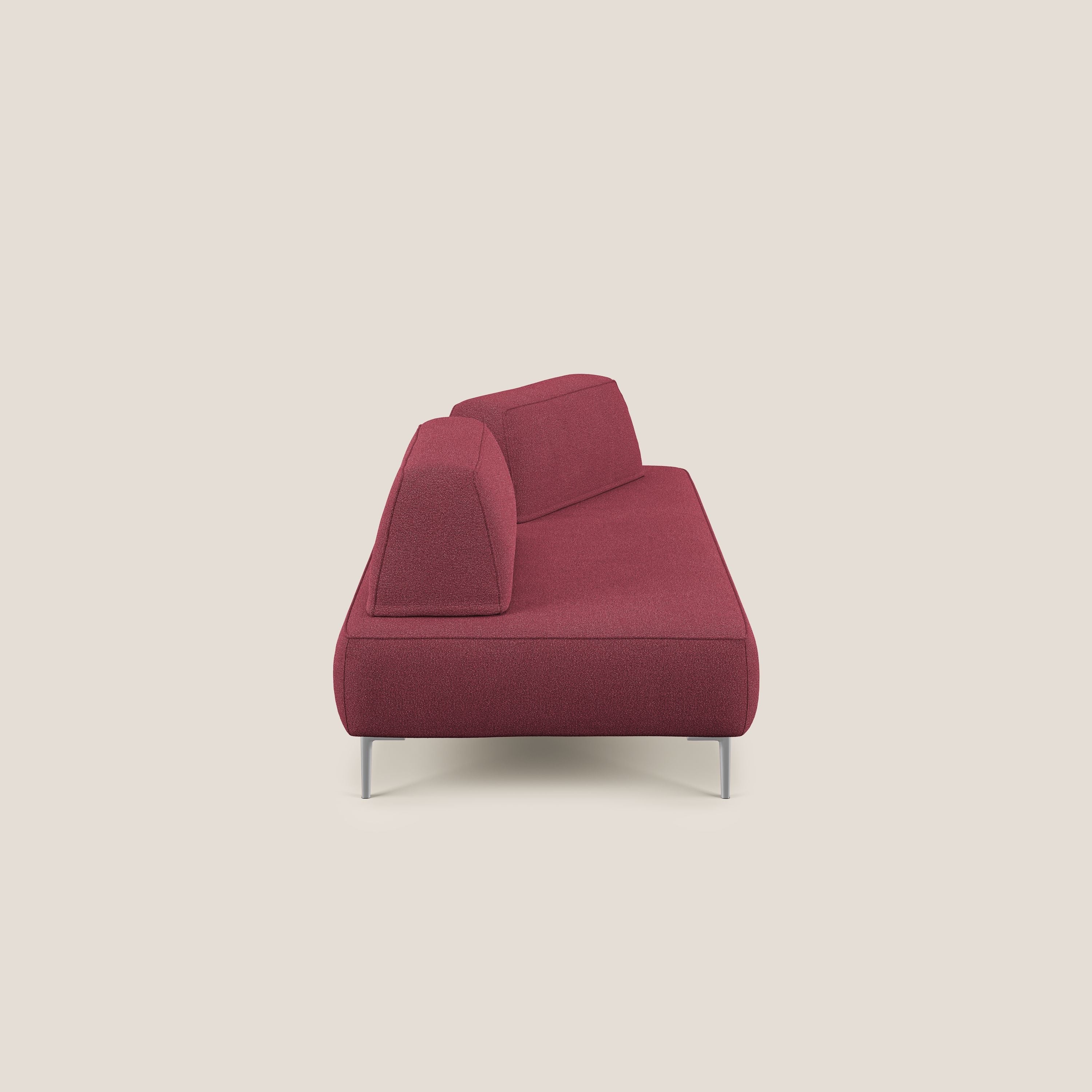 Newton divano modulare con schienali movibili T07 rosso - divani.store