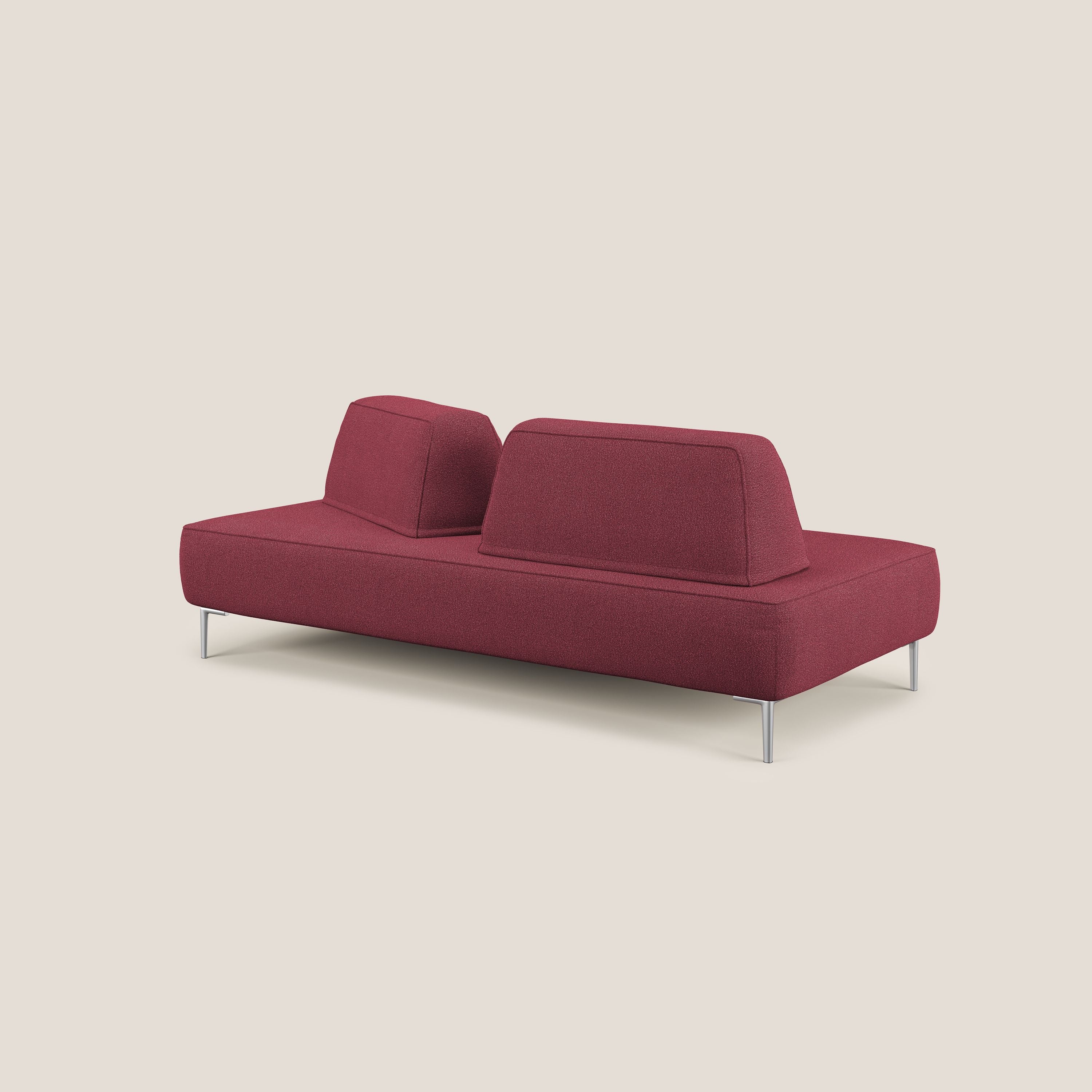 Newton divano modulare con schienali movibili T07 rosso - divani.store