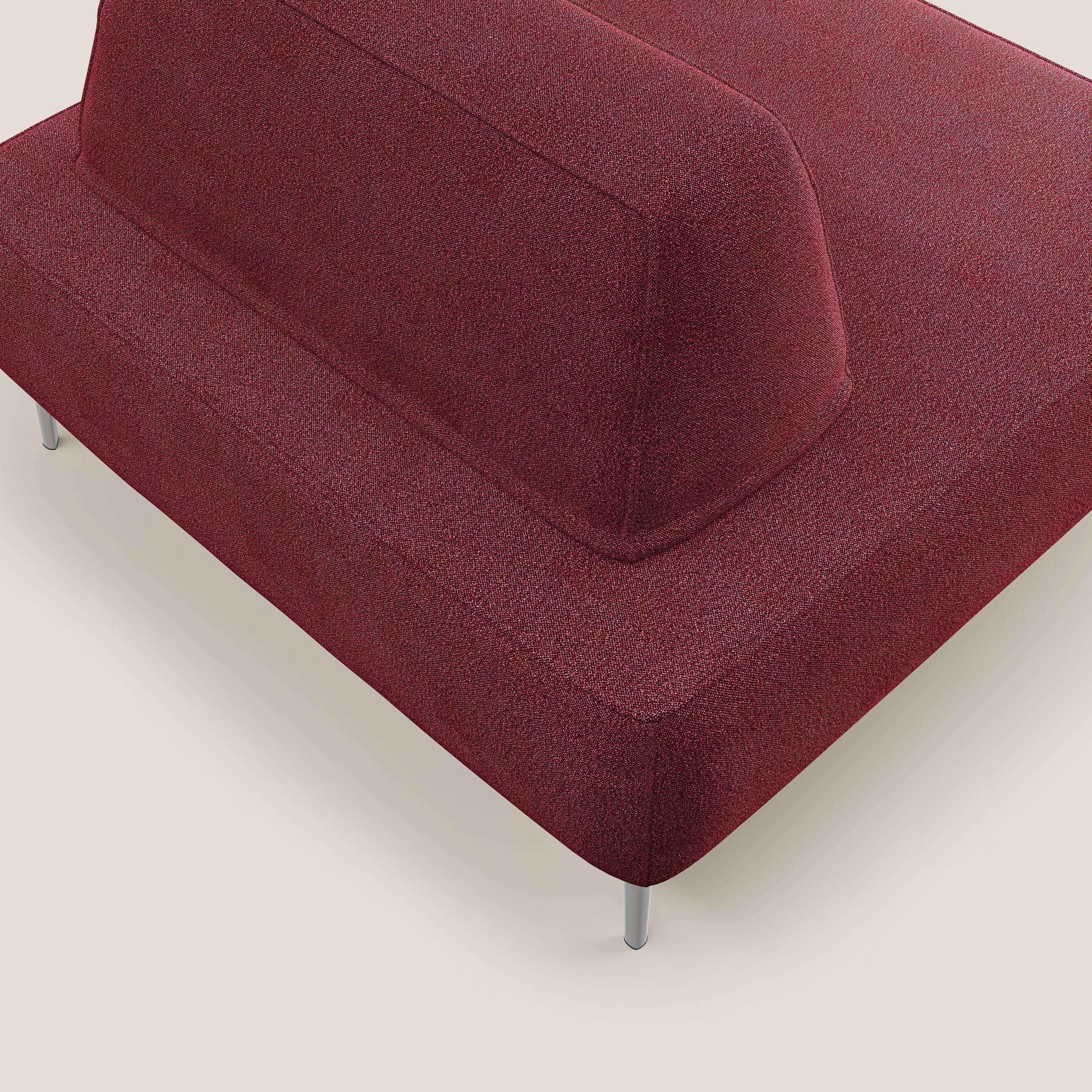 Newton poltrona modulare con schienali movibili T07 rosso - divani.store