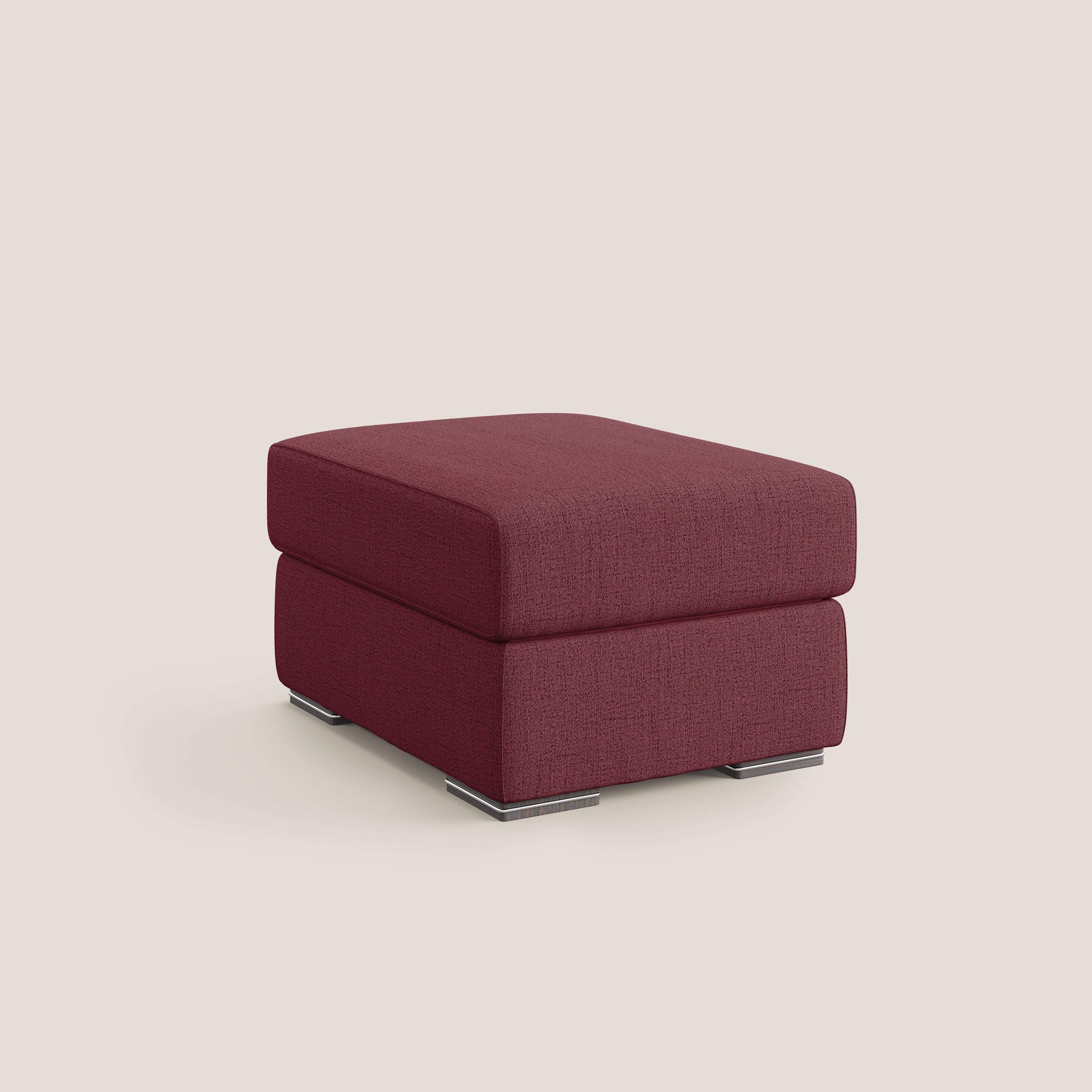 Sun pouf apribile contenitore in tessuto impermeabile fiammato T03 rosso - divani.store