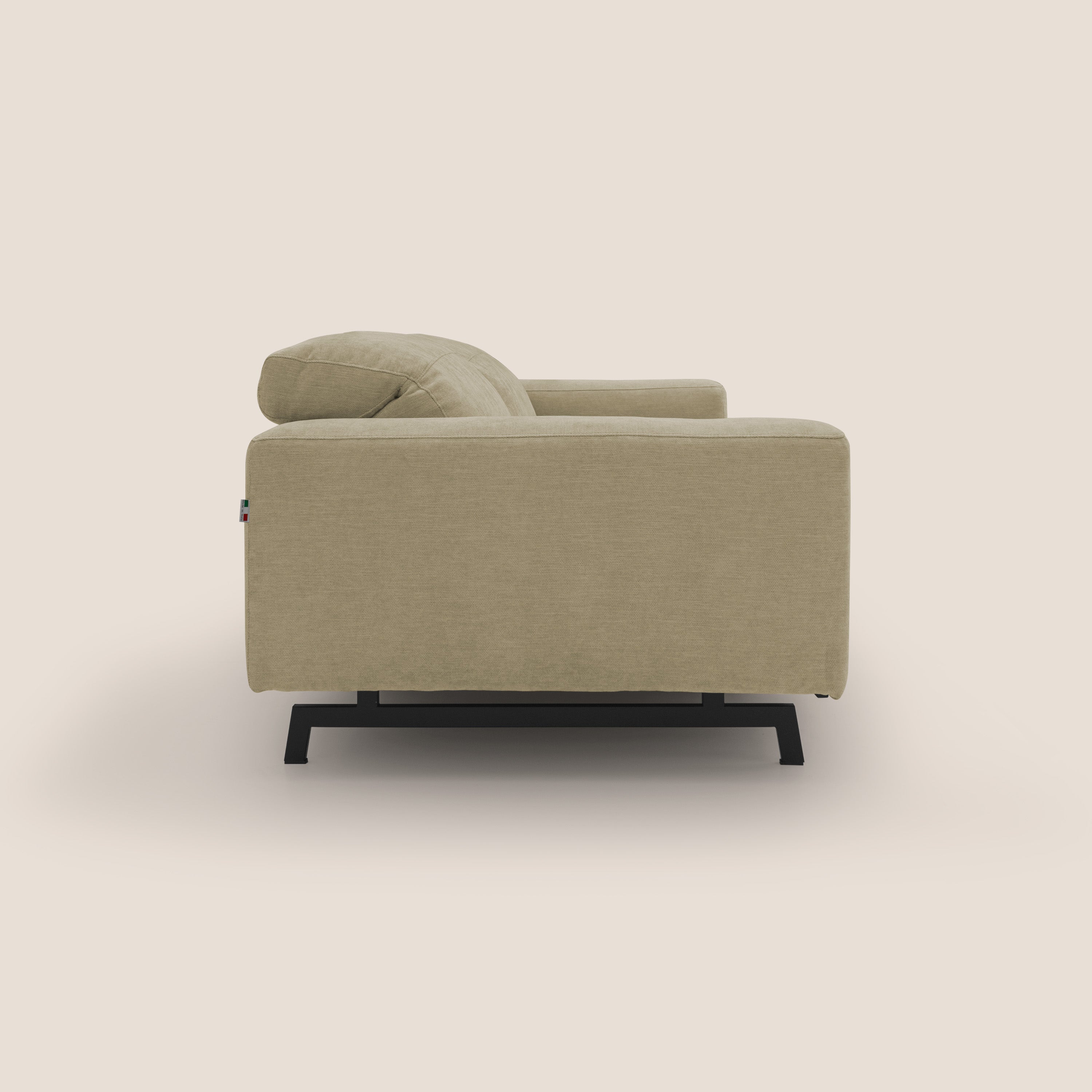 Sakura Modulsofa aus weichem, wasserfestem geflammtem Stoff T14 beige