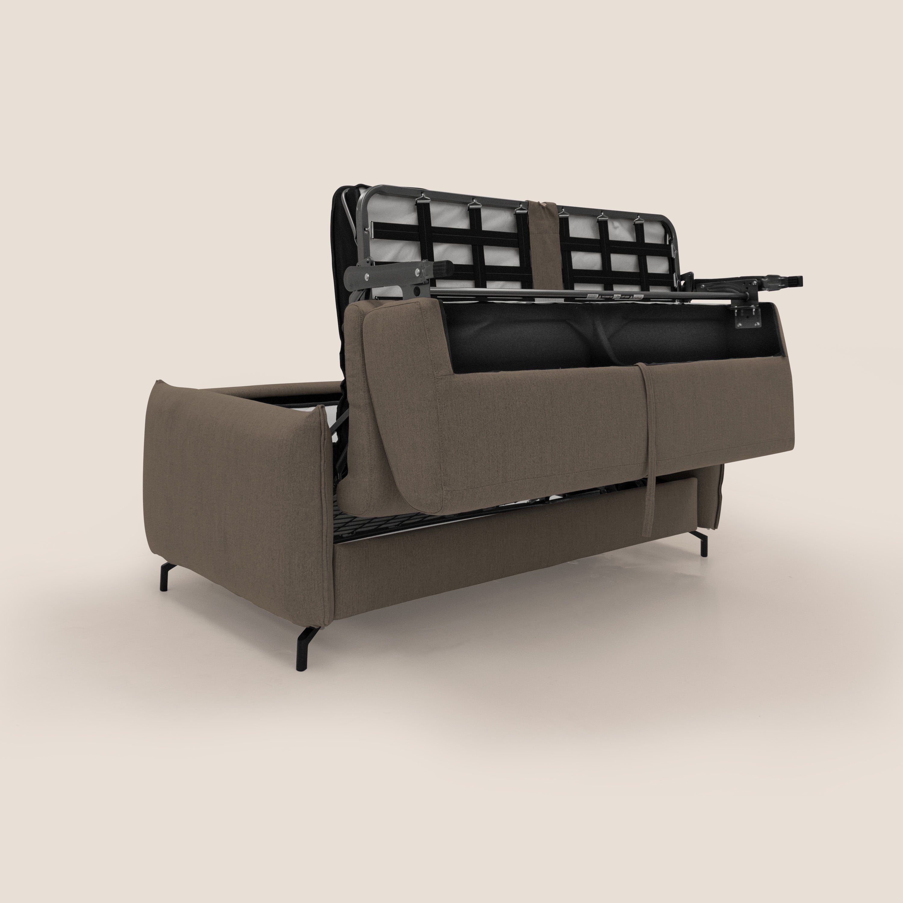 Scarlet Schlafsofa aus wasserfestem Baumwollmischgewebe T19 braun