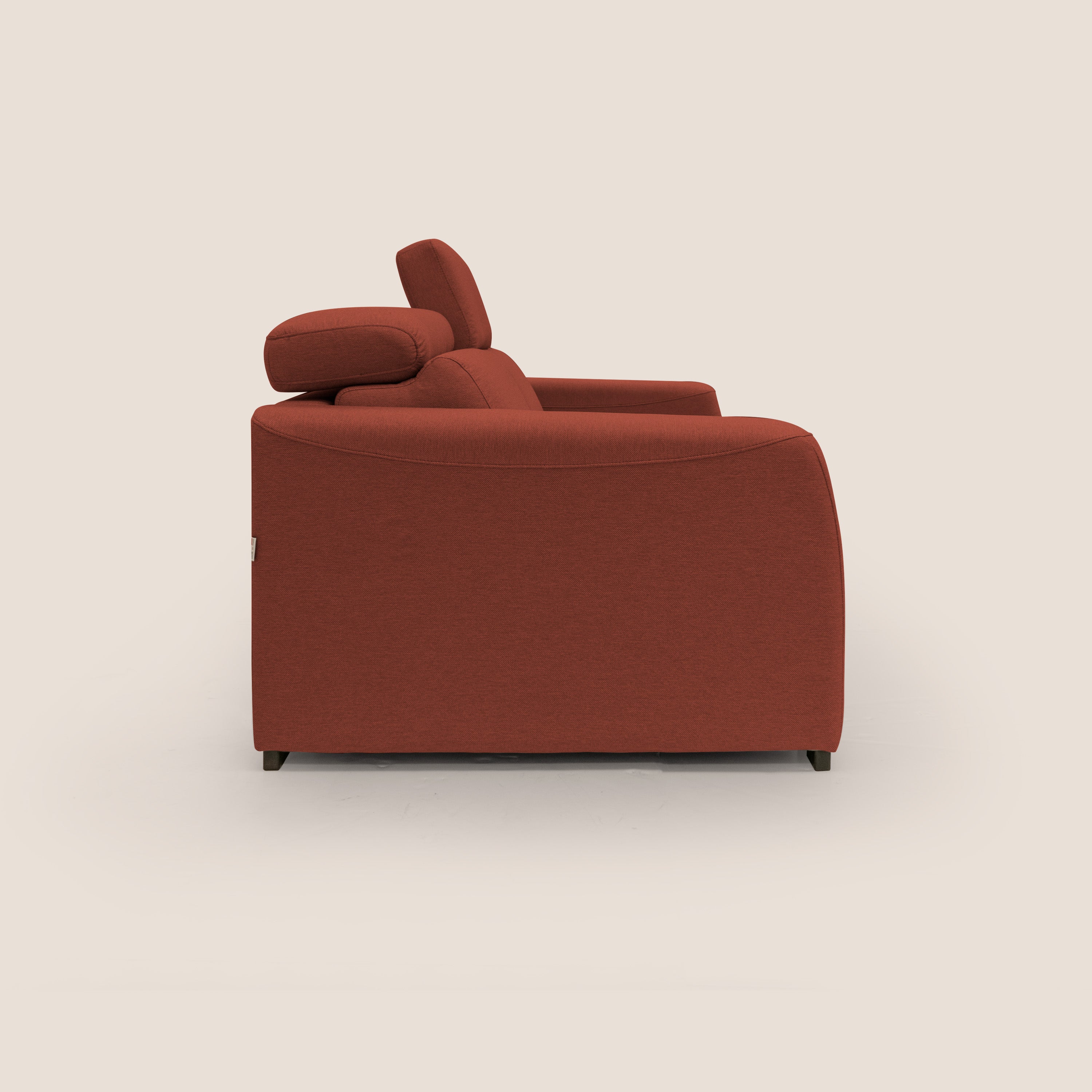 Poseidon Schlafsofa mit elektrischem Relaxmechanismus aus wasserfestem, abwaschbarem Stoff T05 rot