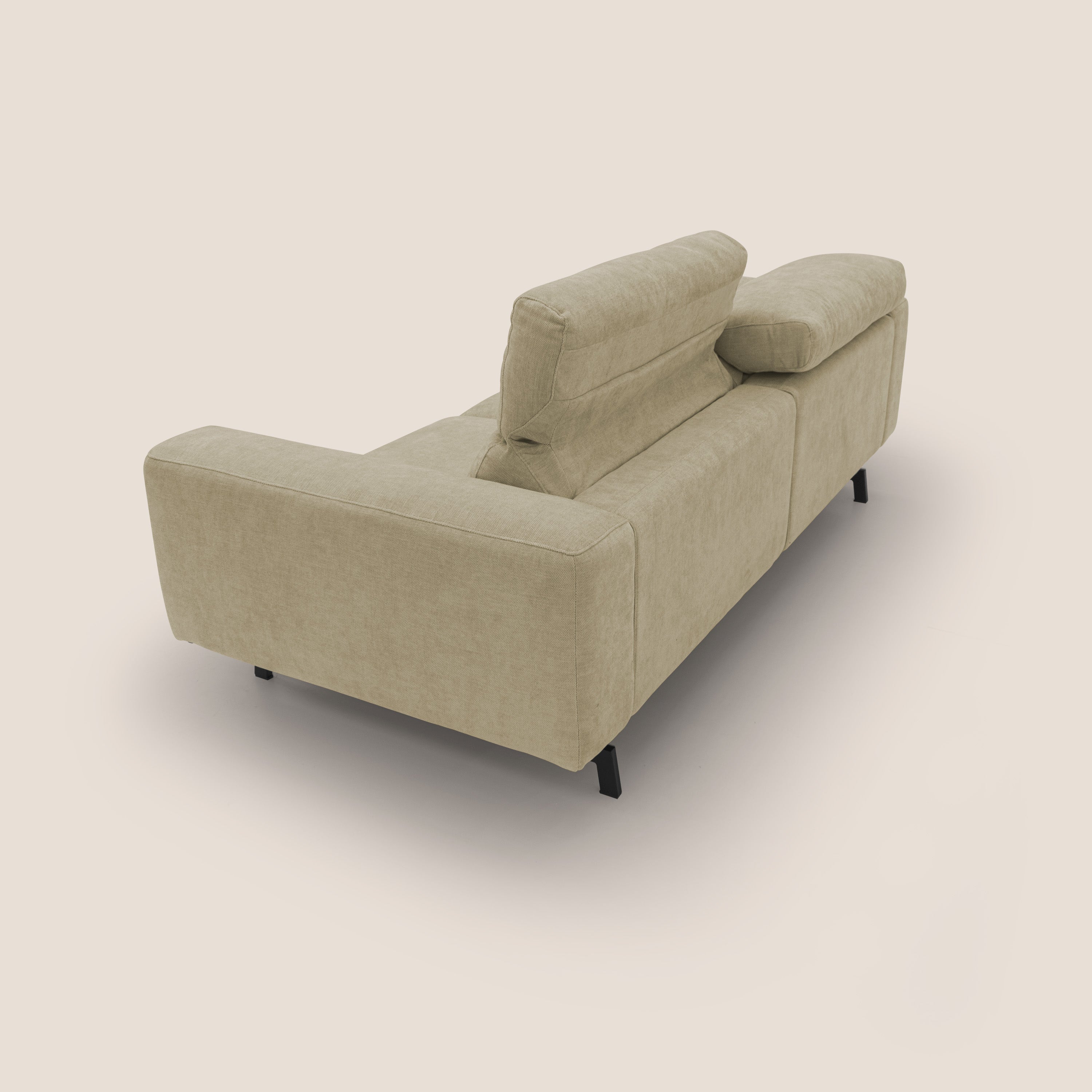 Sakura Modulsofa aus weichem, wasserfestem geflammtem Stoff T14 beige