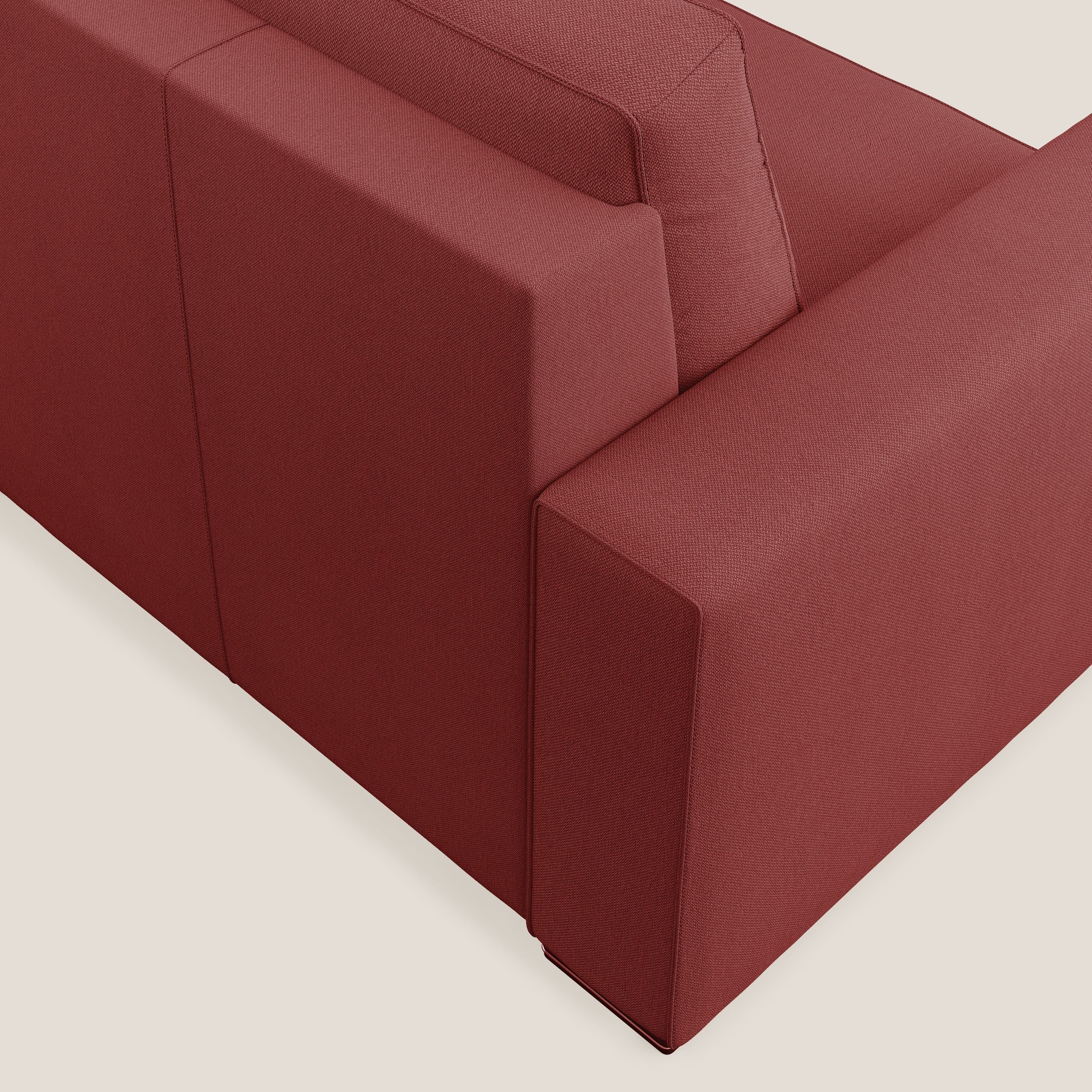 Dream poltrona letto in tessuto smacchiabile T05 rosso - divani.store