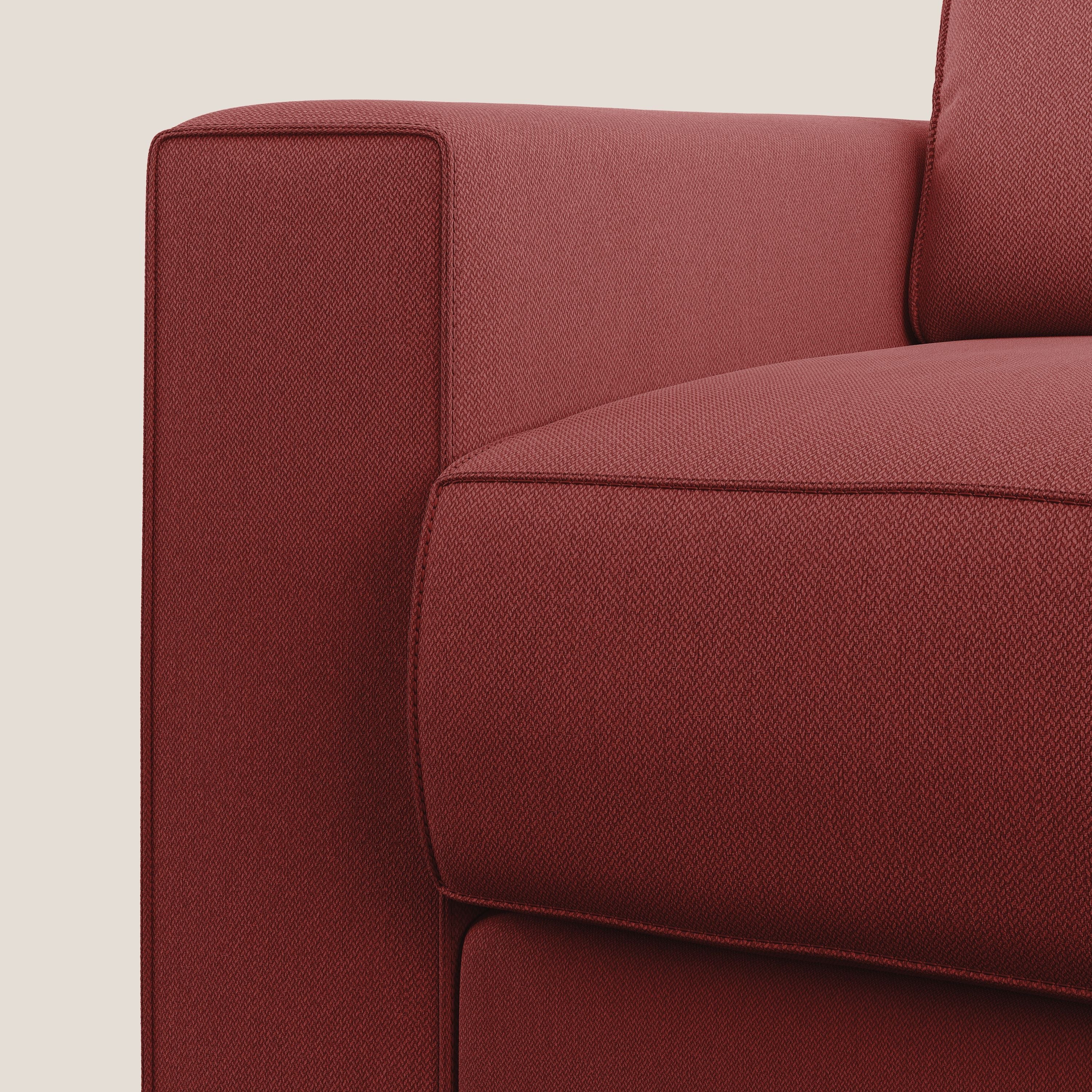 Dream poltrona letto in tessuto smacchiabile T05 rosso - divani.store