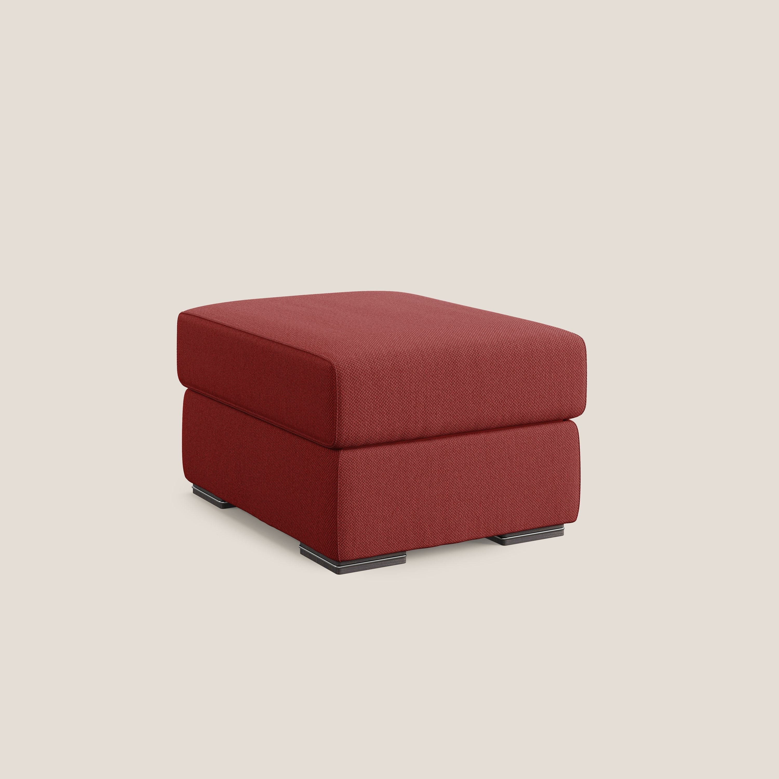 Sun pouf apribile contenitore in tessuto smacchiabile ad acqua T05 rosso - divani.store