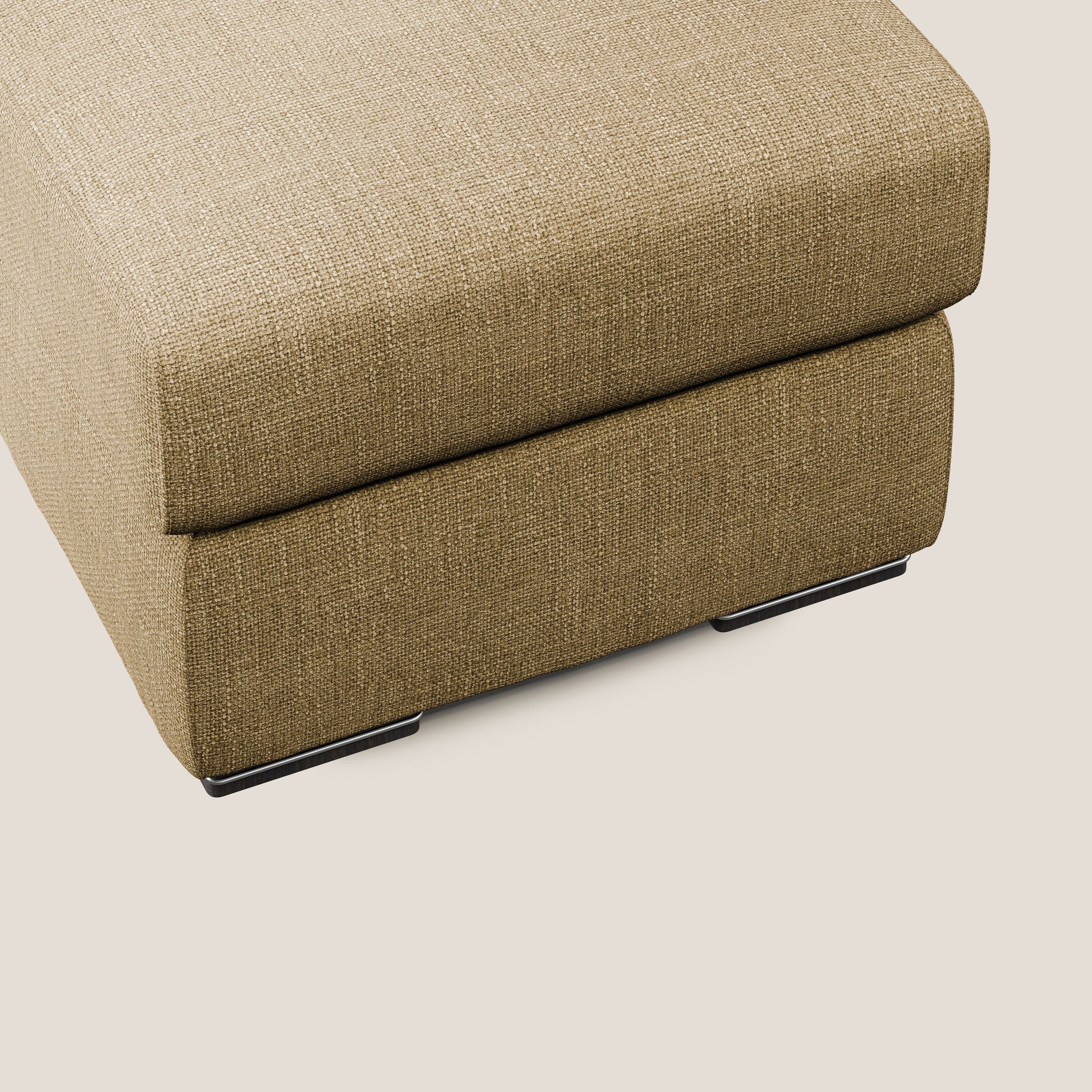 Sun pouf apribile contenitore in tessuto impermeabile morbido intreccio T06 giallo - divani.store