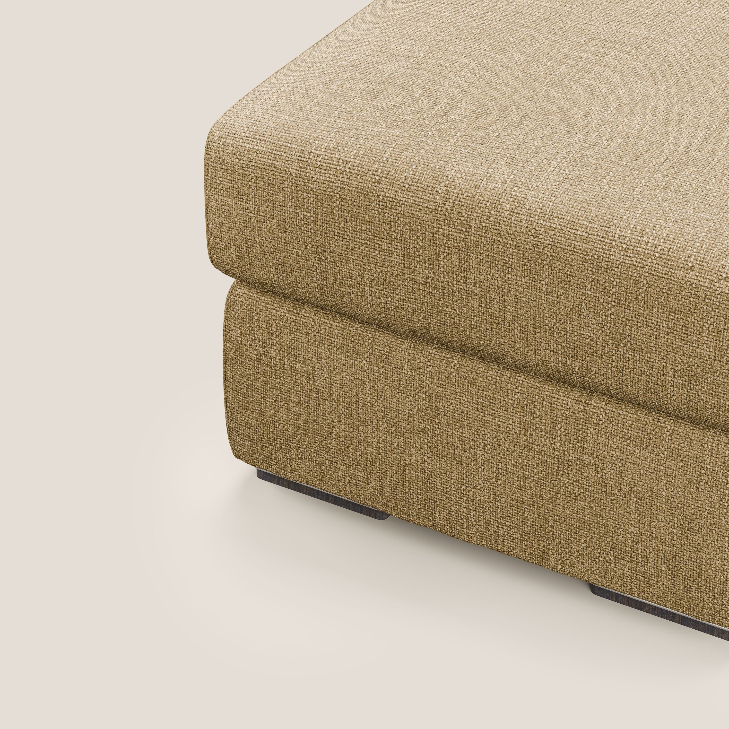 Sun pouf apribile contenitore in tessuto impermeabile morbido intreccio T06 giallo - divani.store